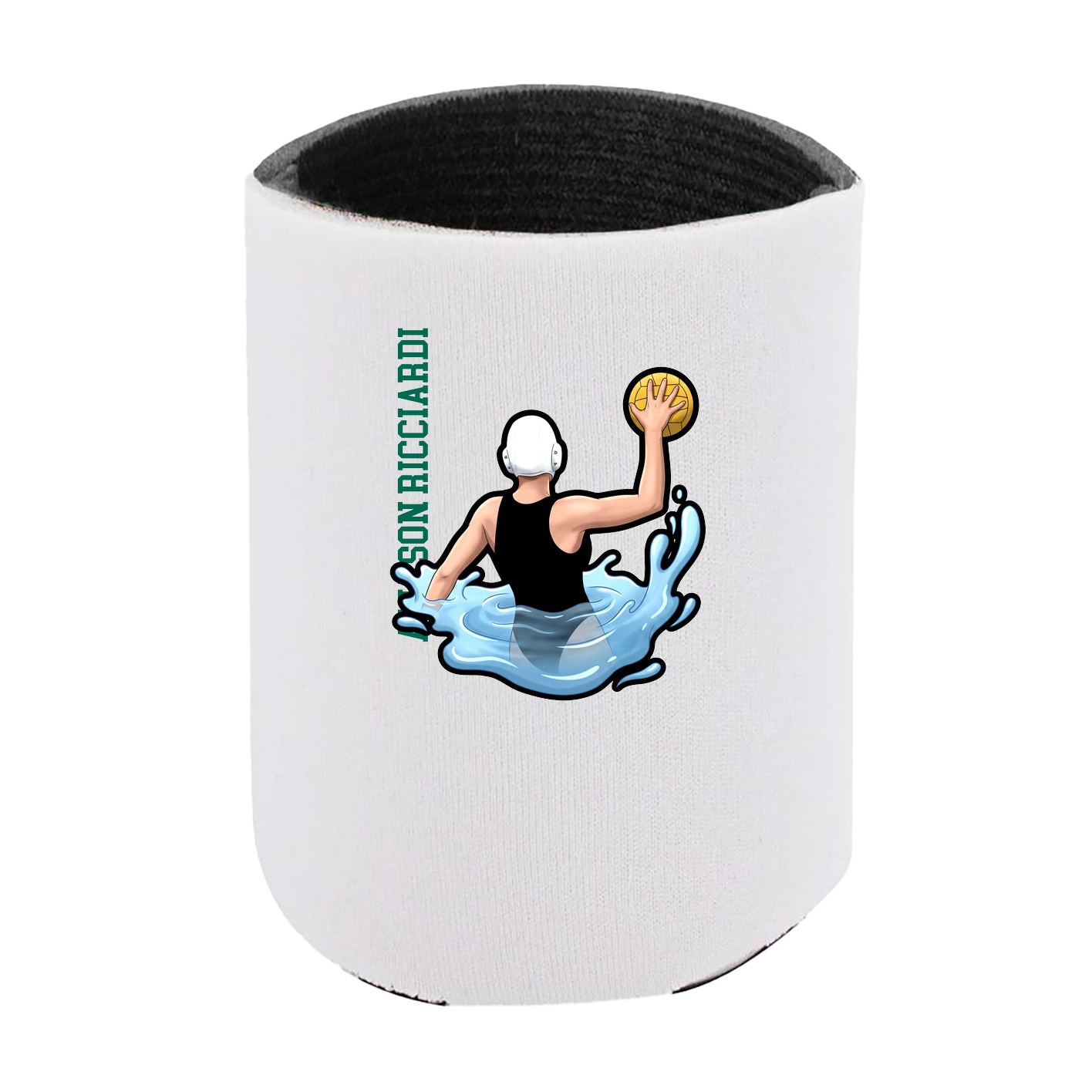 Can Holder — Name Vertical in White
