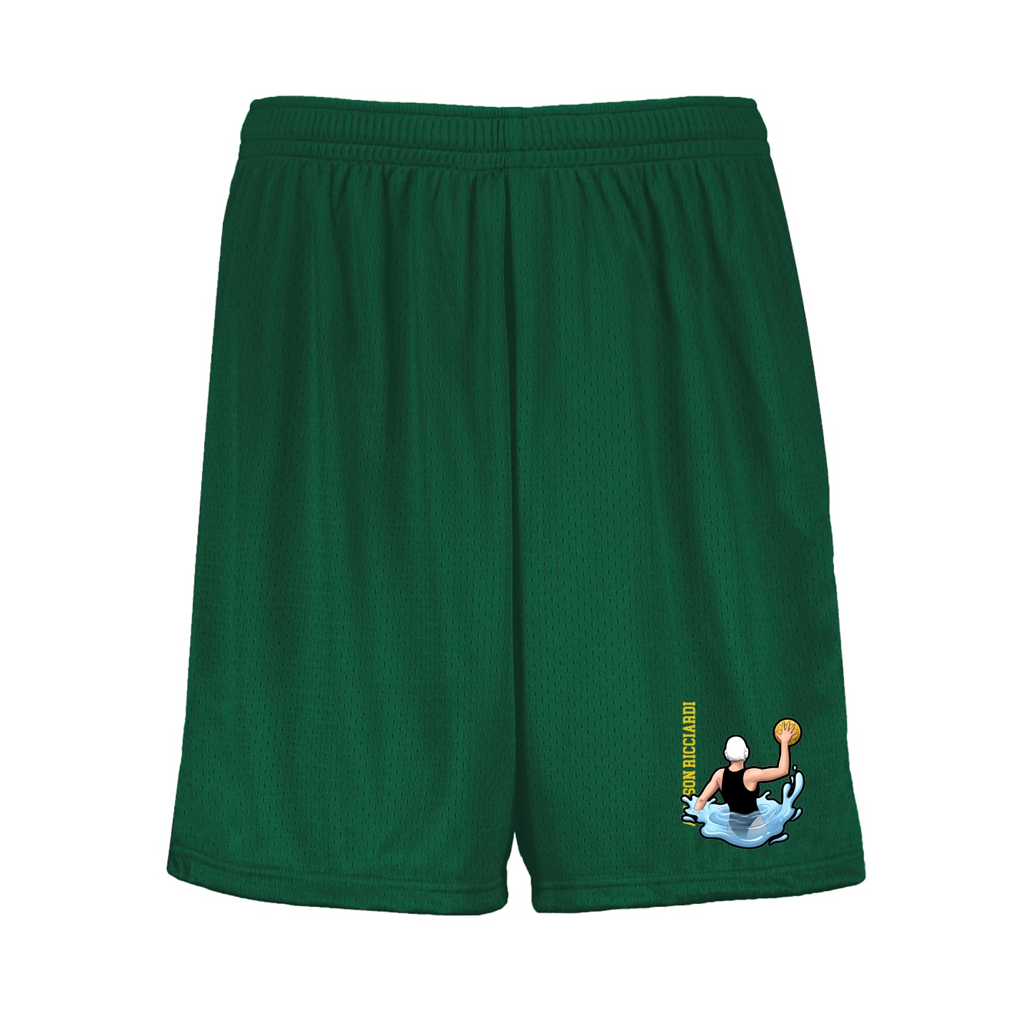 Shorts — Name Vertical in Green