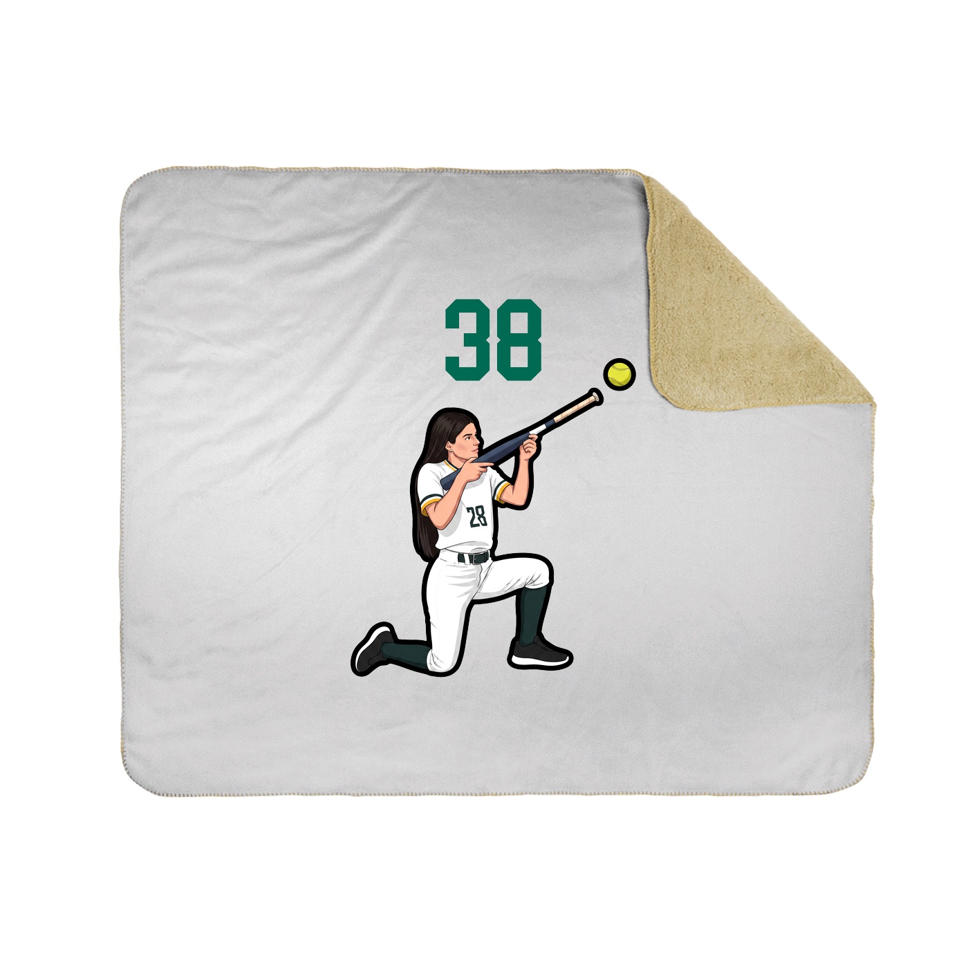 50x60 Sherpa Lined Throw Blanket