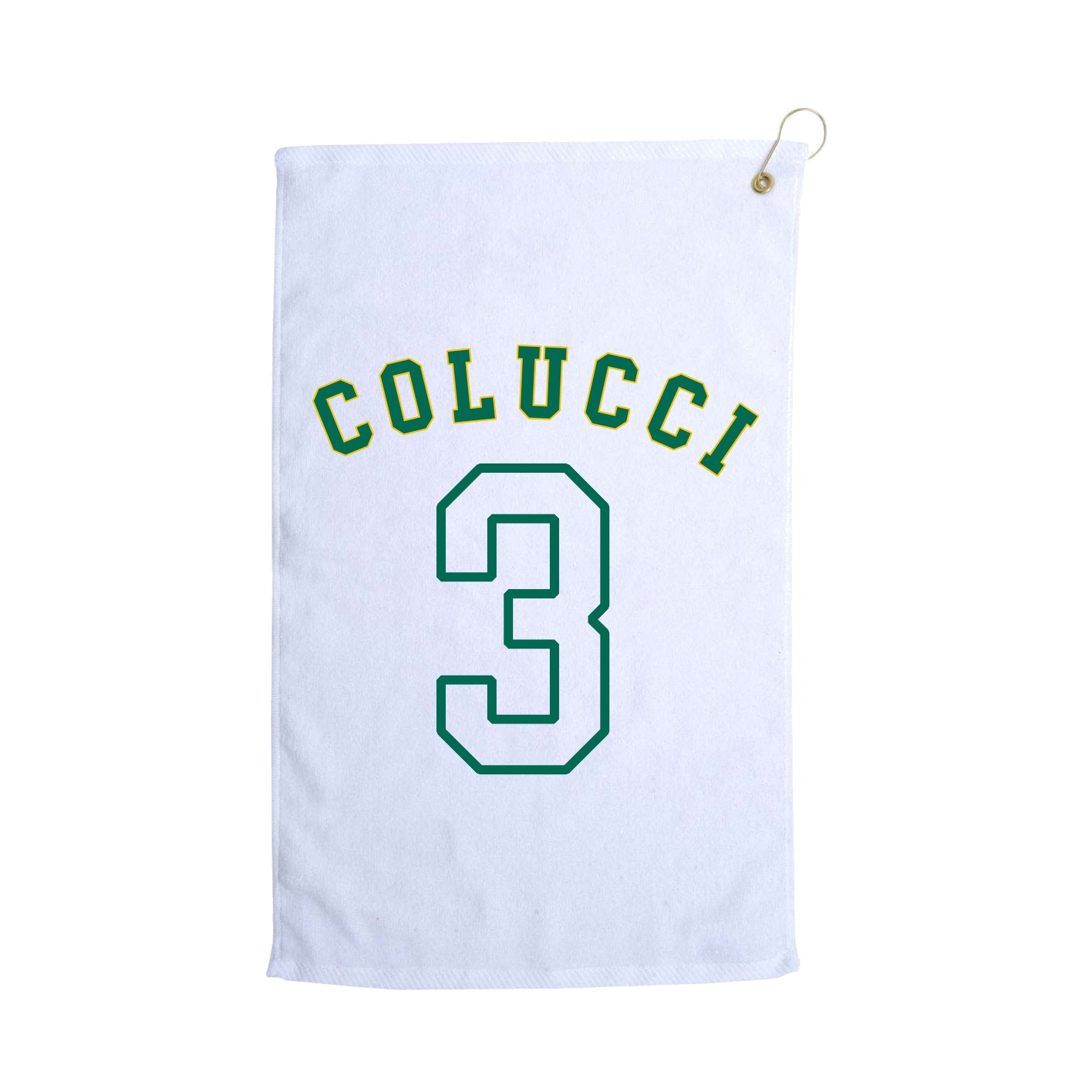 Golf Towel — Shirsey Arch in White