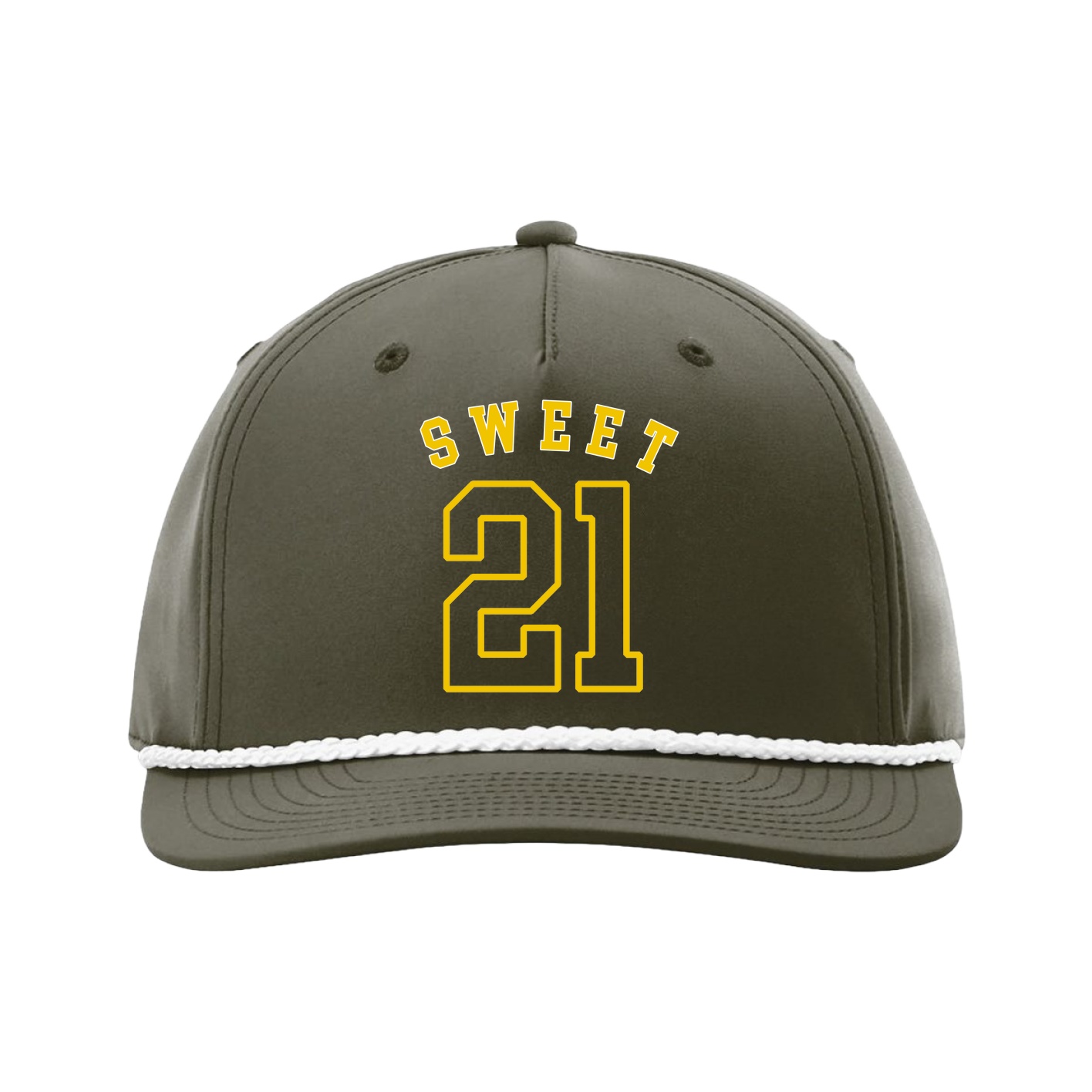 Five-Panel Classic Rope Cap — Shirsey Arch in Green