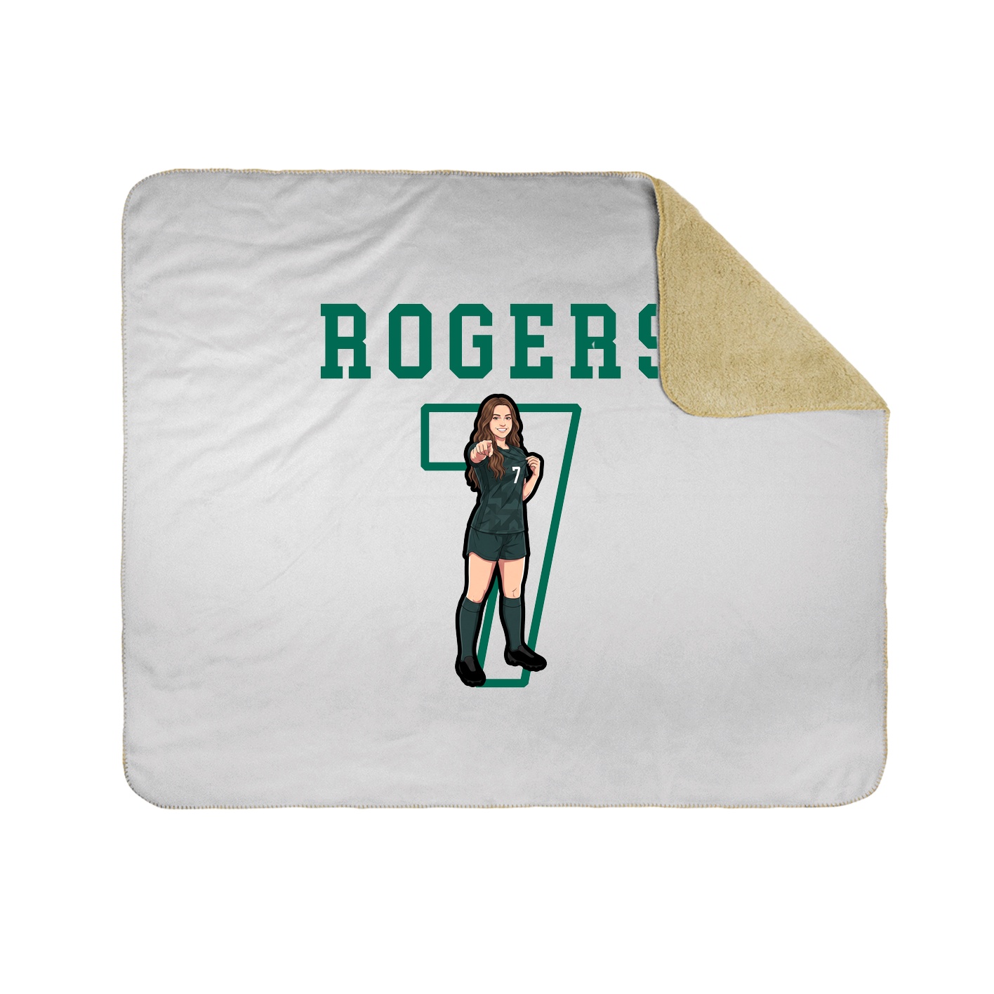 Throw Blanket — Shirsey in White