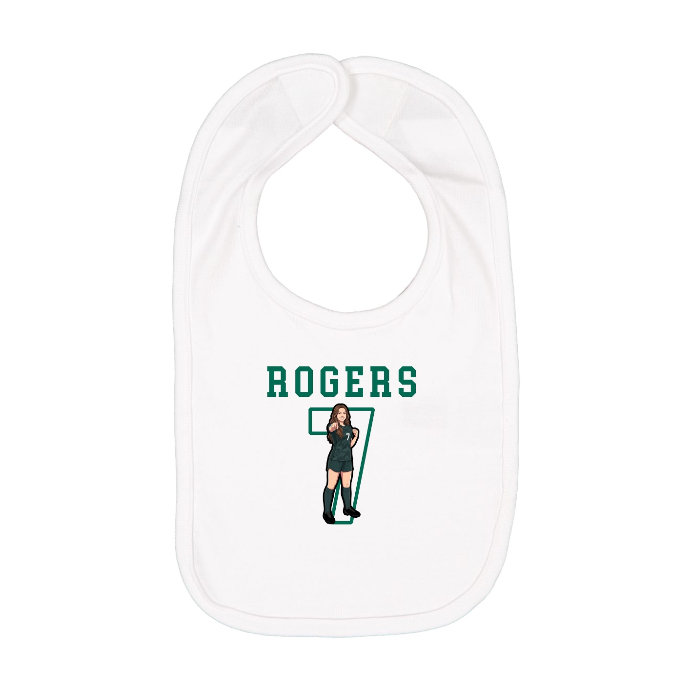 Infant Bib — Shirsey in White