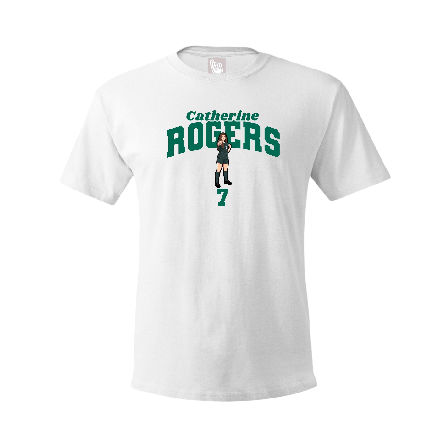 Youth Tee — Signature Arch in White