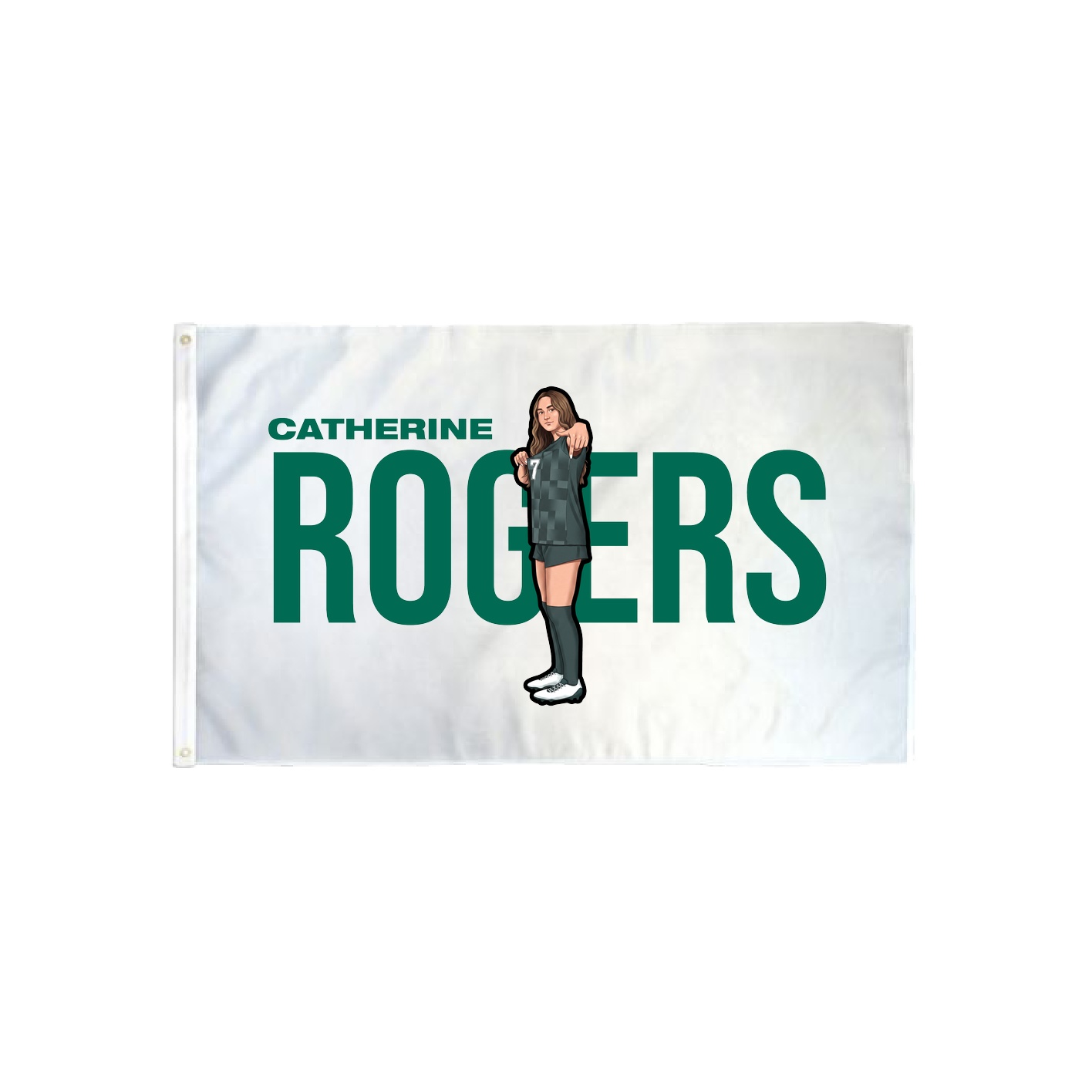 3x5 Flag — Player Name in Classic