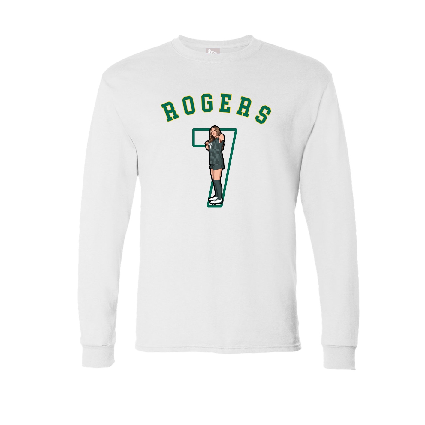 Long Sleeve Tee — Shirsey Arch in White