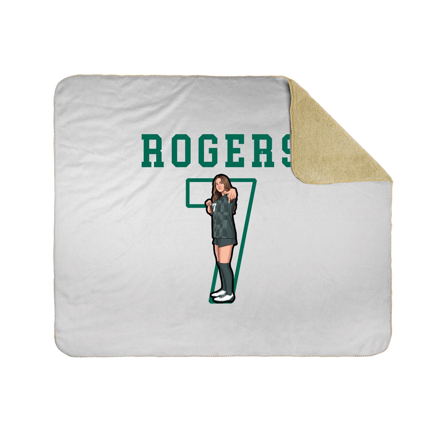 Throw Blanket — Shirsey in White