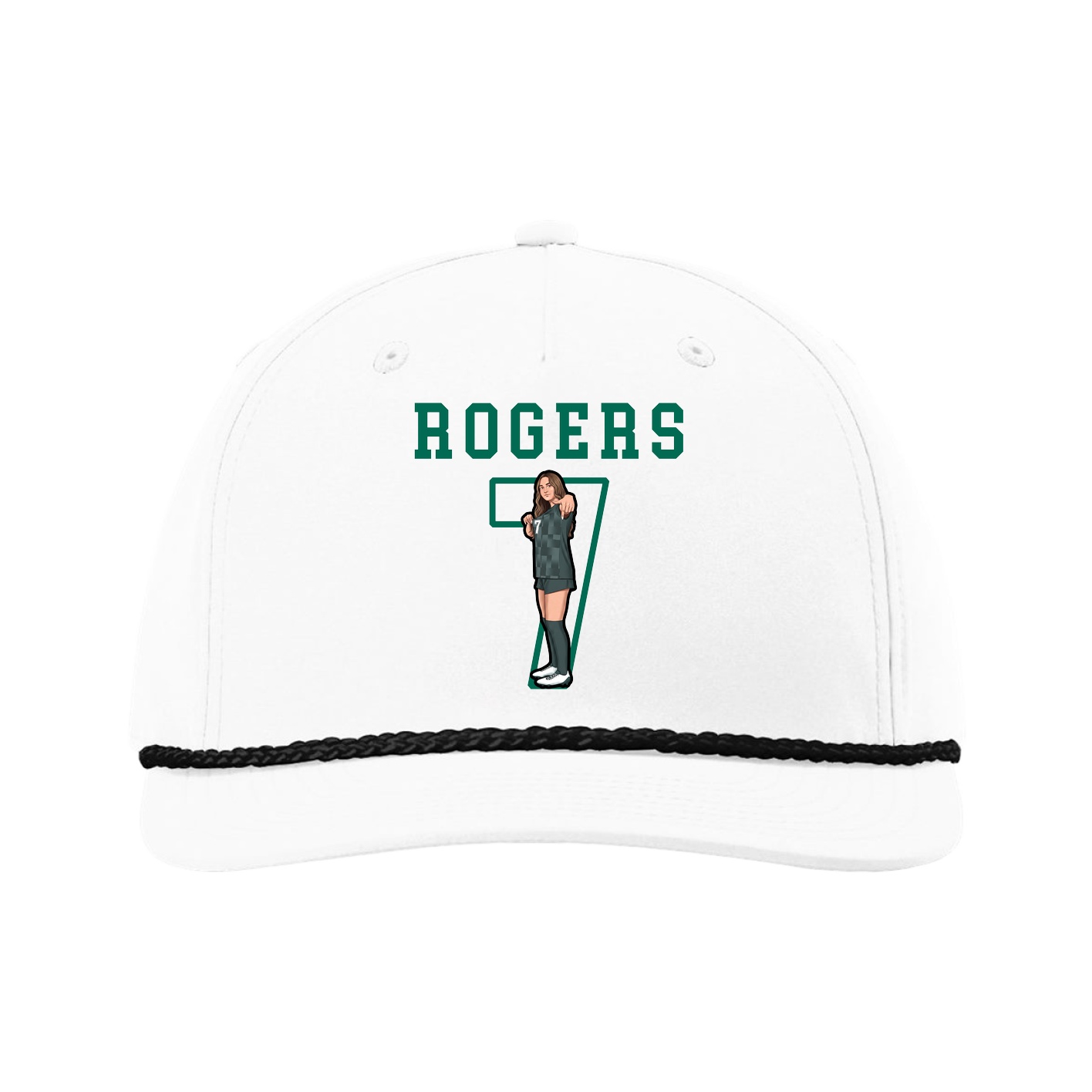 Five-Panel Classic Rope Cap — Shirsey in White