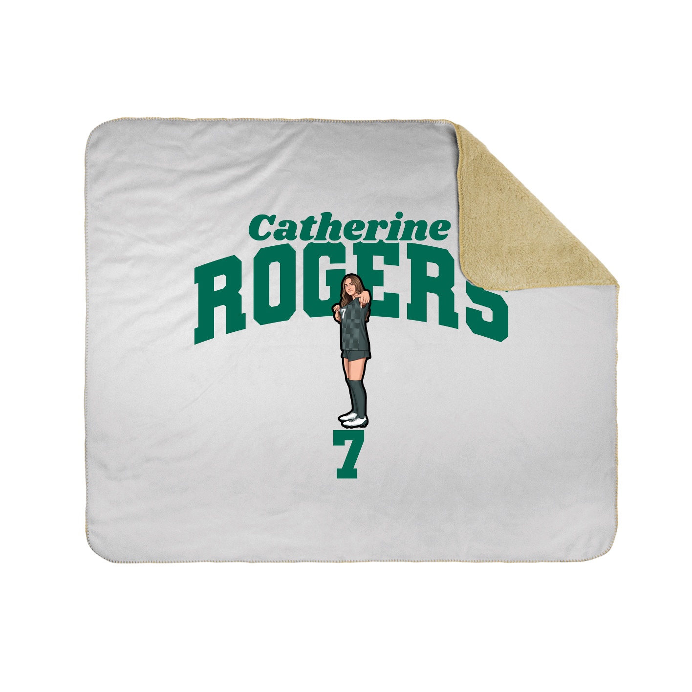 Throw Blanket — Signature Arch in White