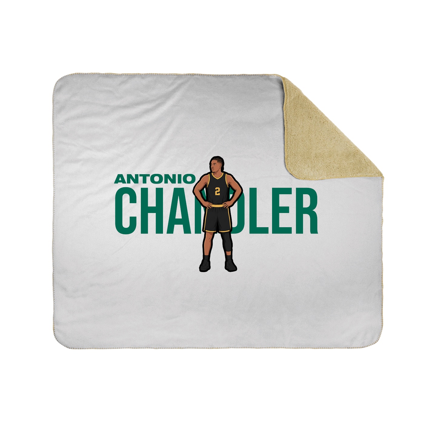 Throw Blanket — Player Name in White