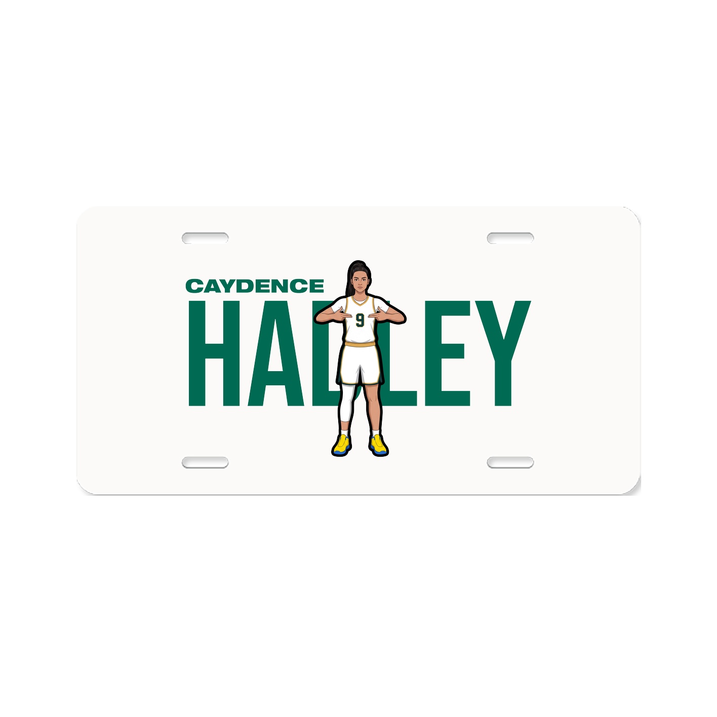 License Plate — Player Name in Classic