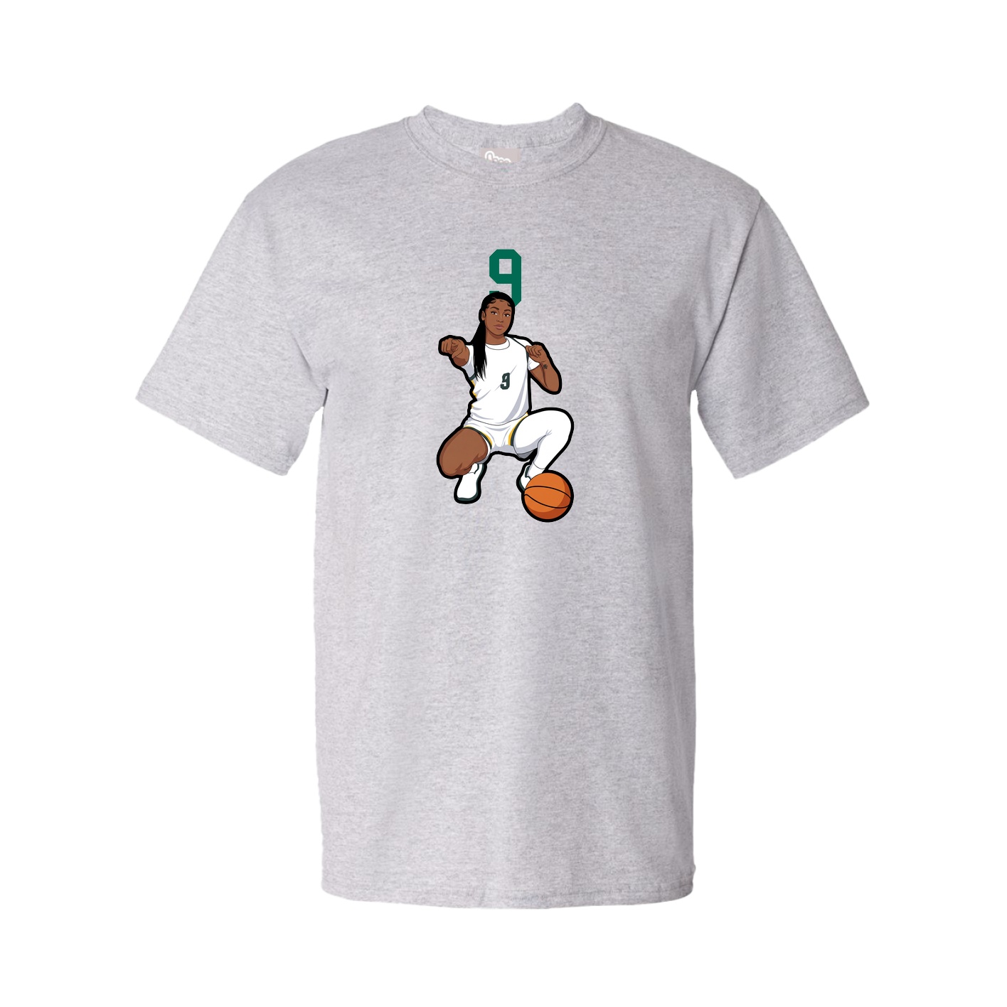 Youth Tee — Number Top in Grey