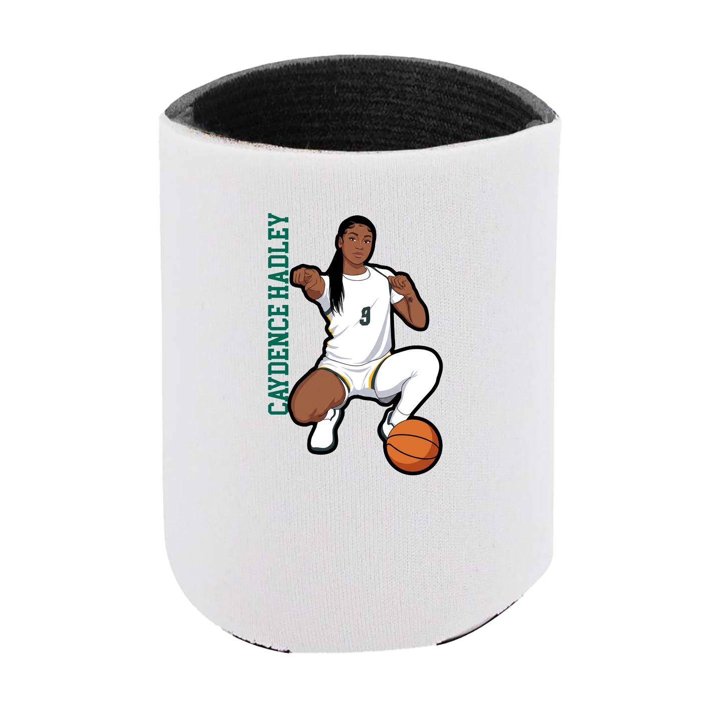 Can Holder — Name Vertical in White