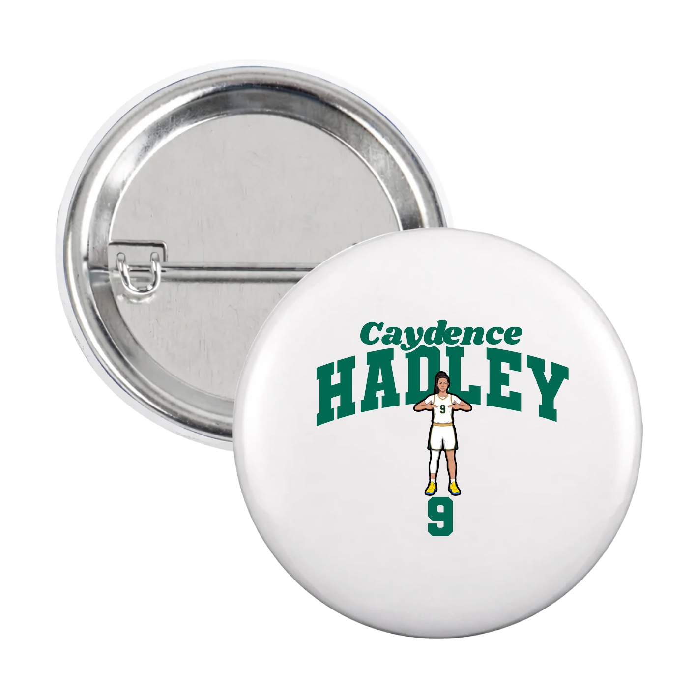 Game Day Button — Signature Arch in White