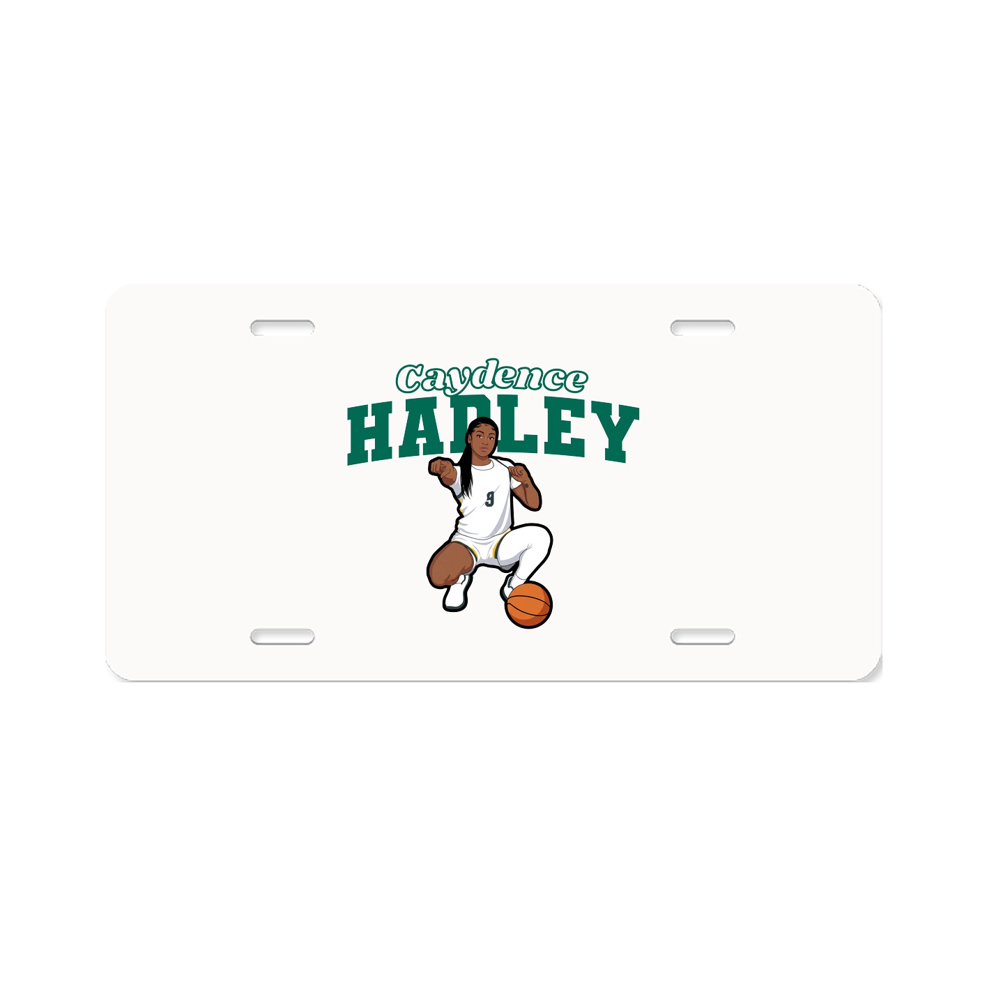 License Plate — Name Arch in Classic