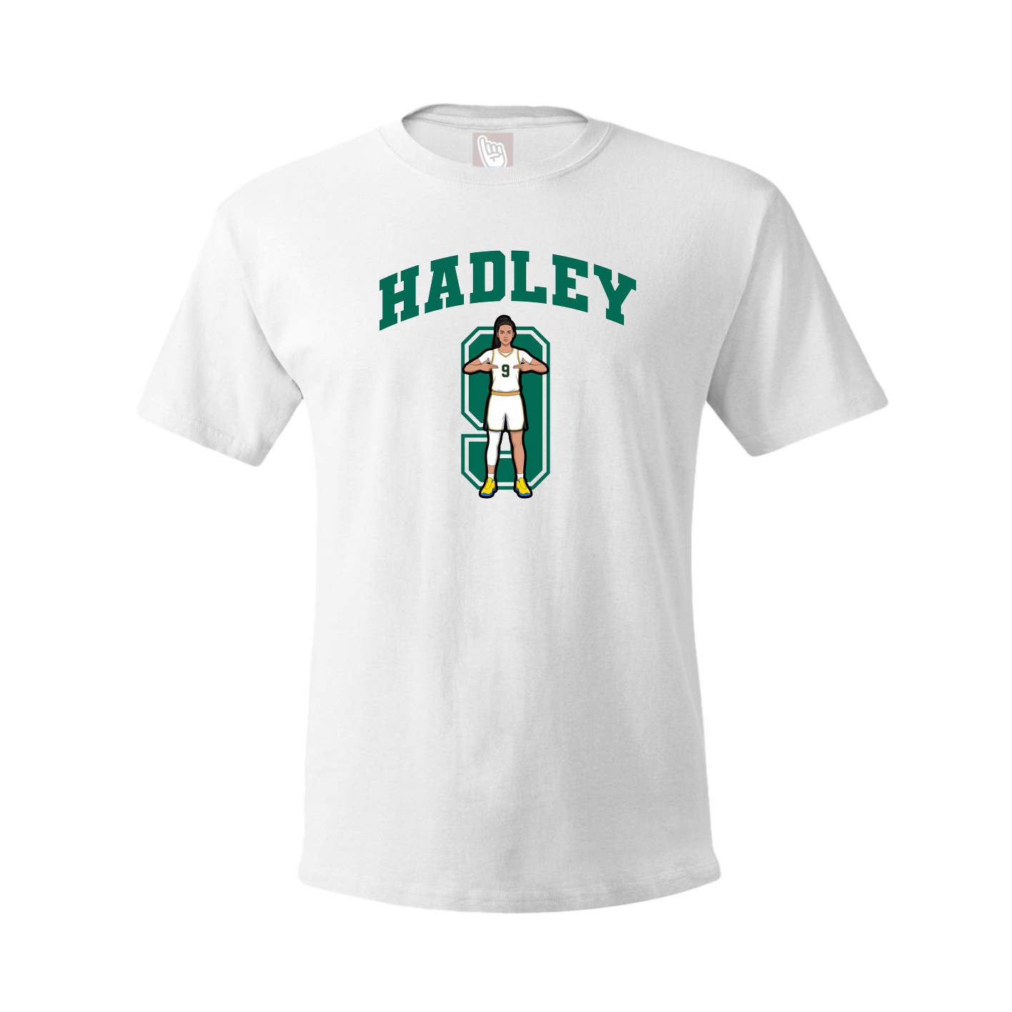 Youth Tee — Number in White