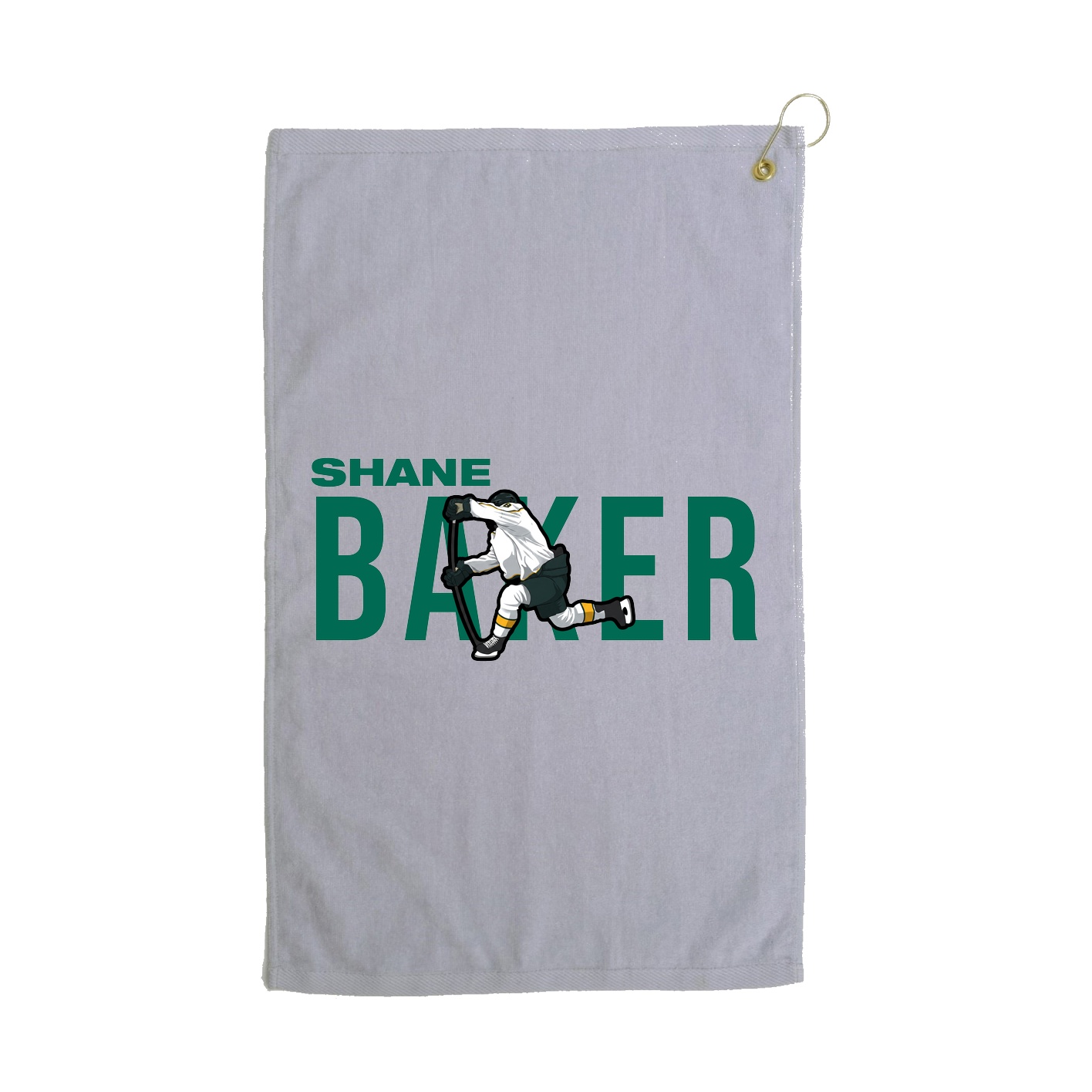 Golf Towel — Player Name in Grey