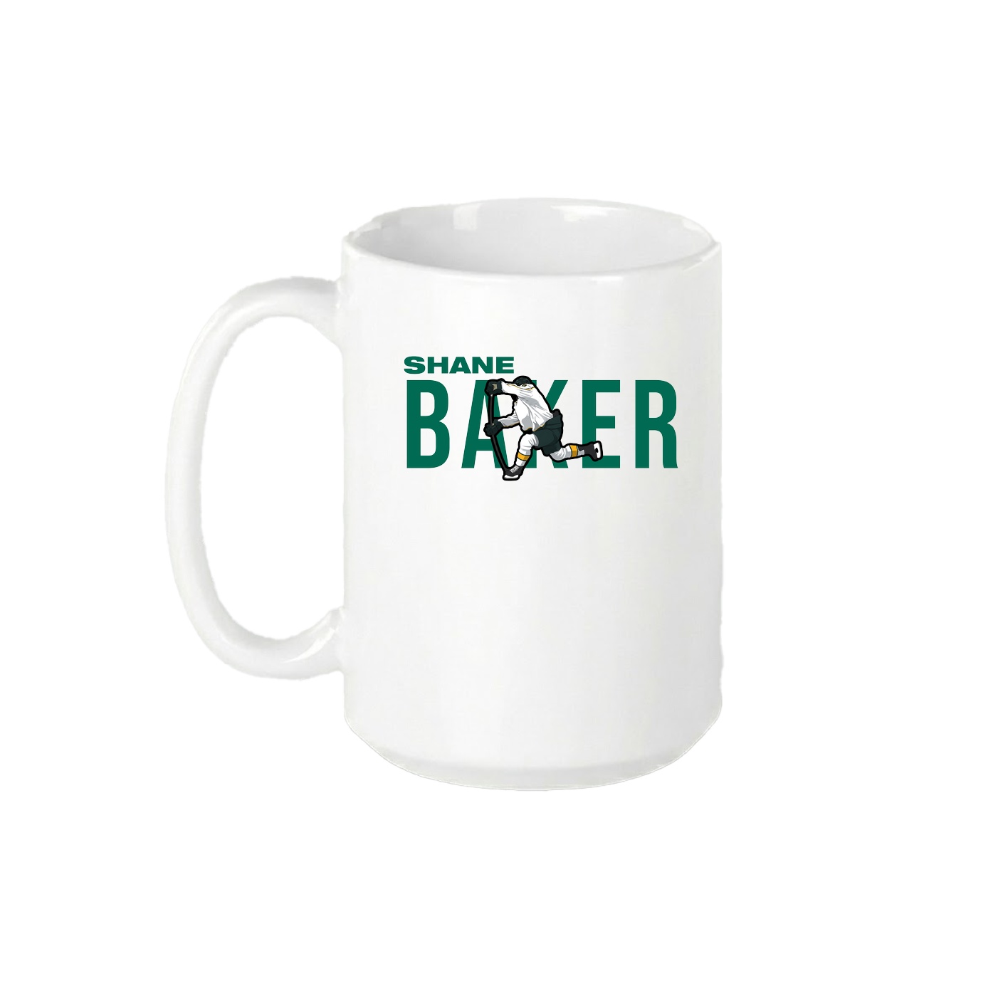 15oz Coffee Mug — Player Name in White