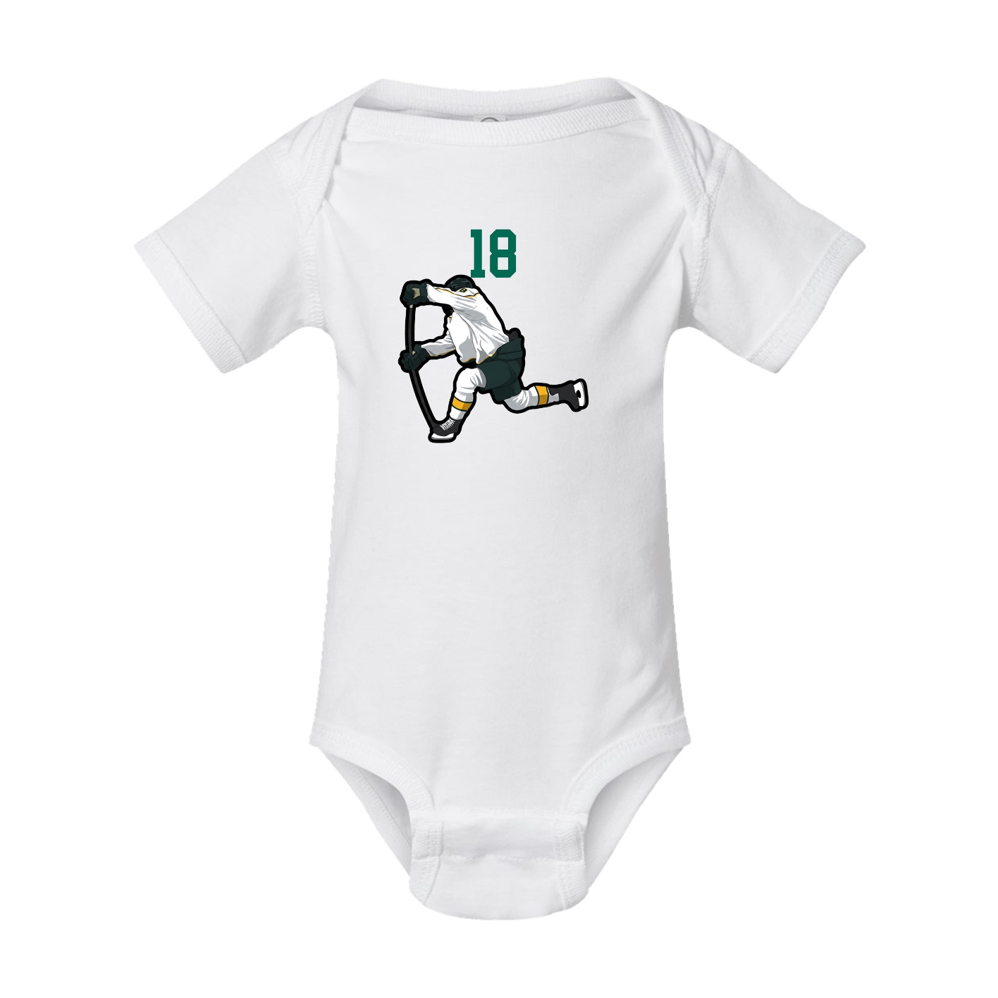 Baby Onesie — Number Top in White
