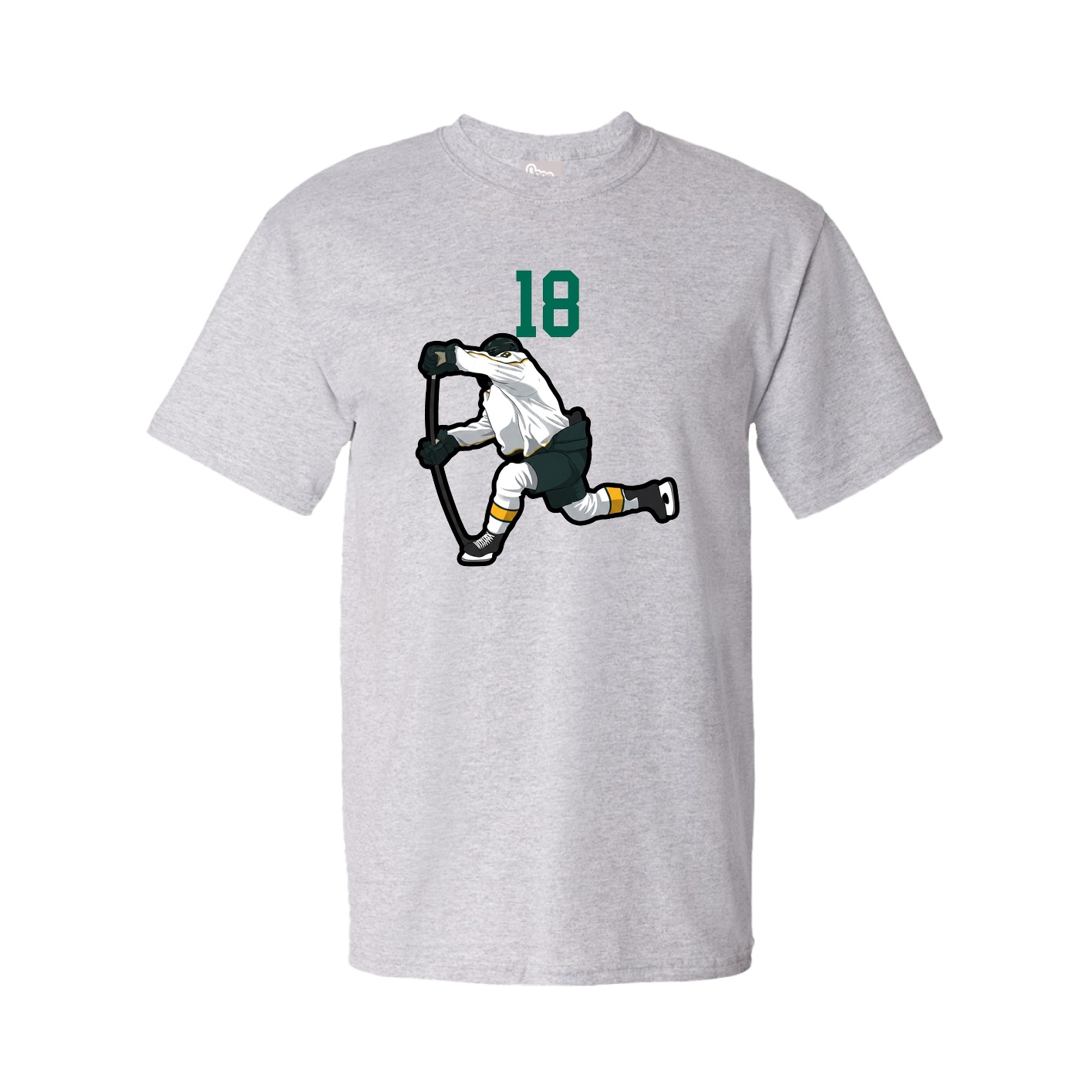 Youth Tee — Number Top in Grey