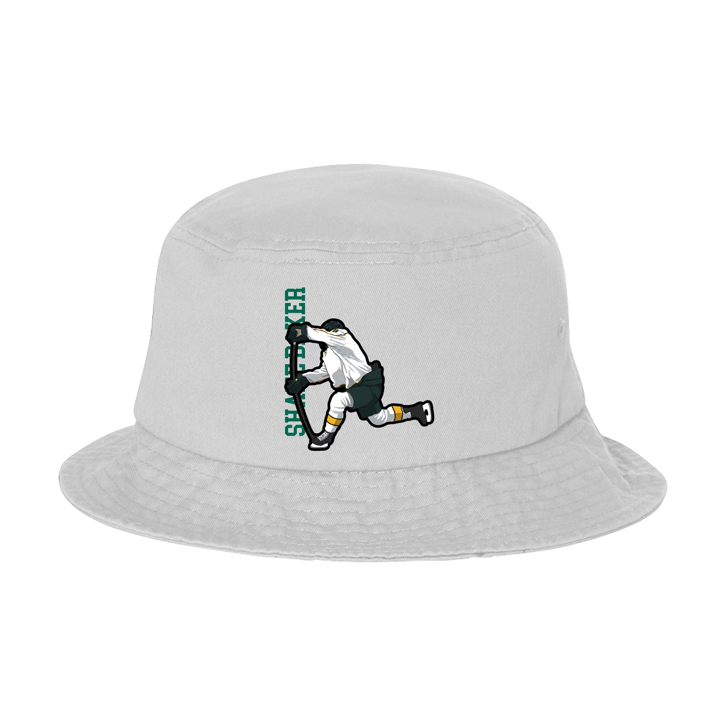 Bucket Cap — Name Vertical in White