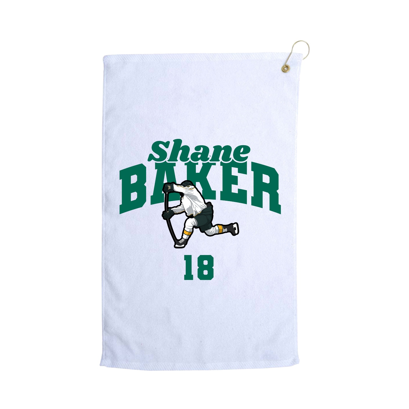 Golf Towel — Signature Arch in White