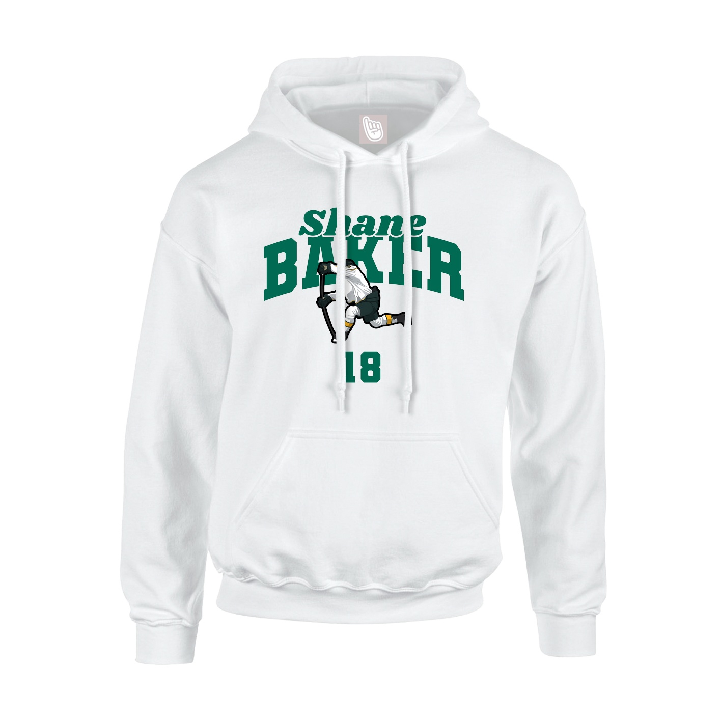 Hoodie — Signature Arch in White