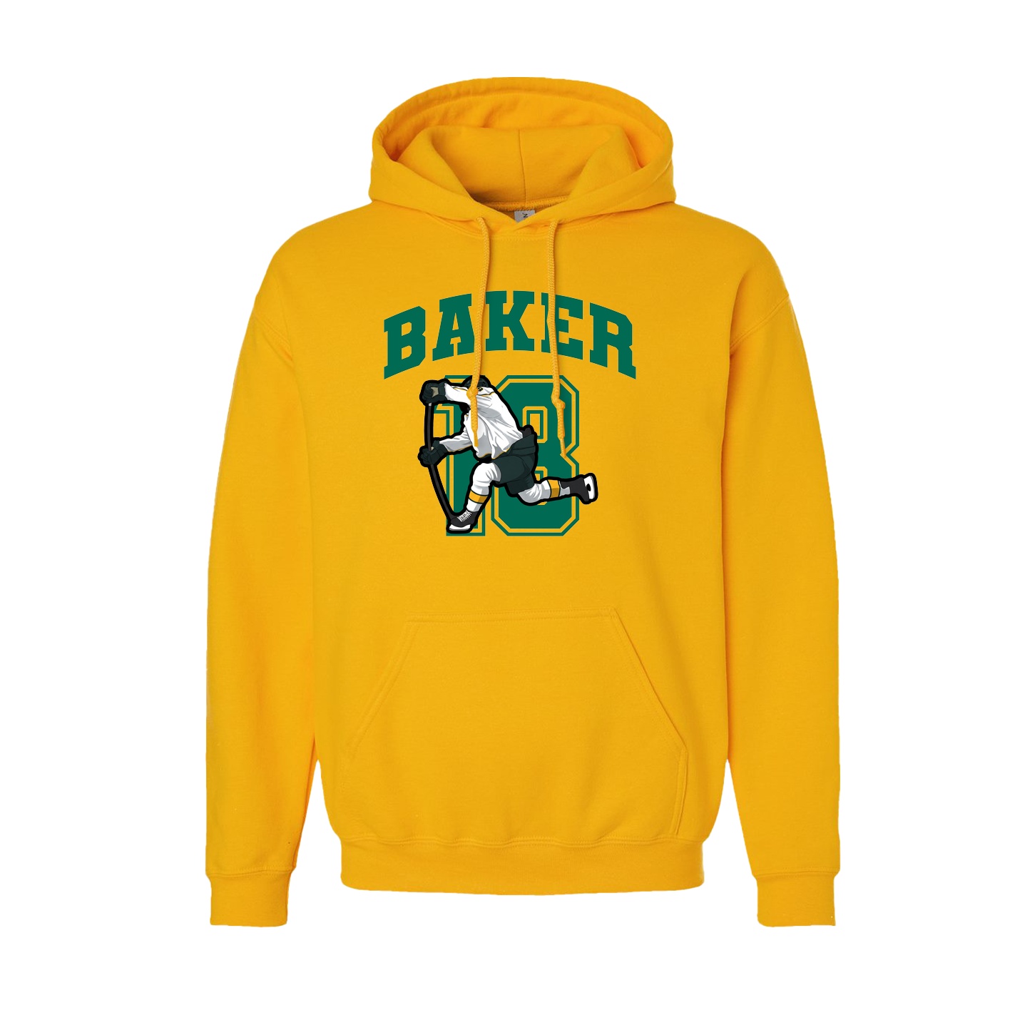 Hoodie — Number in Gold