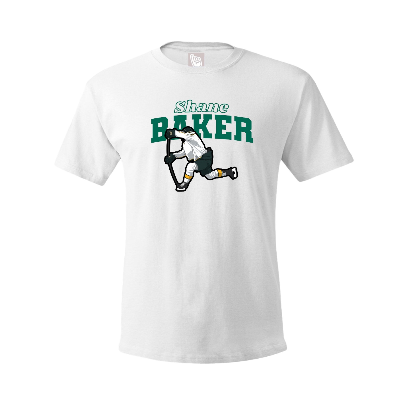Youth Tee — Name Arch in White