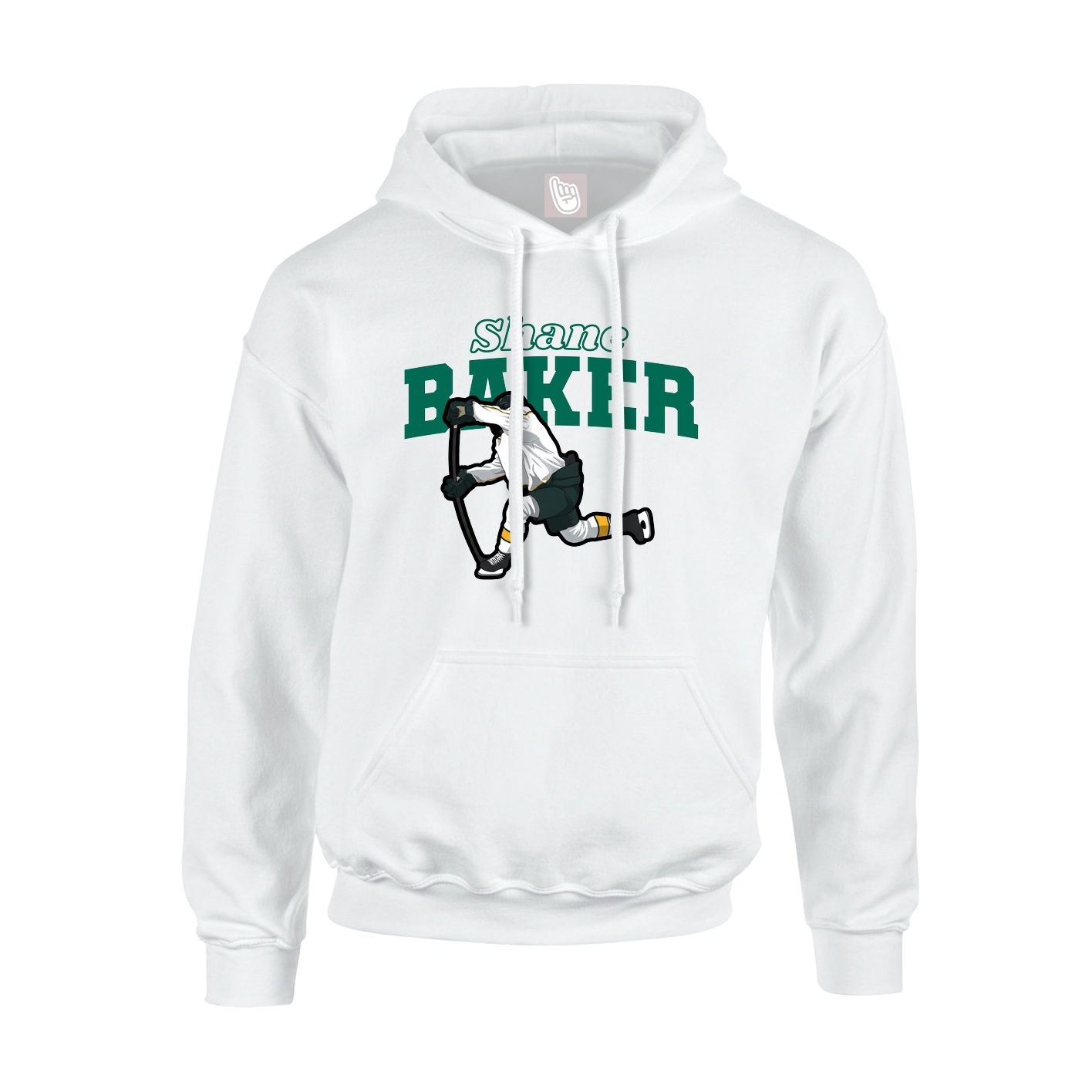 Hoodie — Name Arch in White