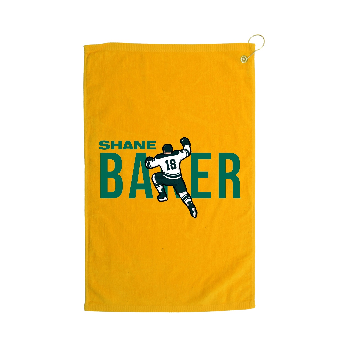 Golf Towel — Player Name in Gold