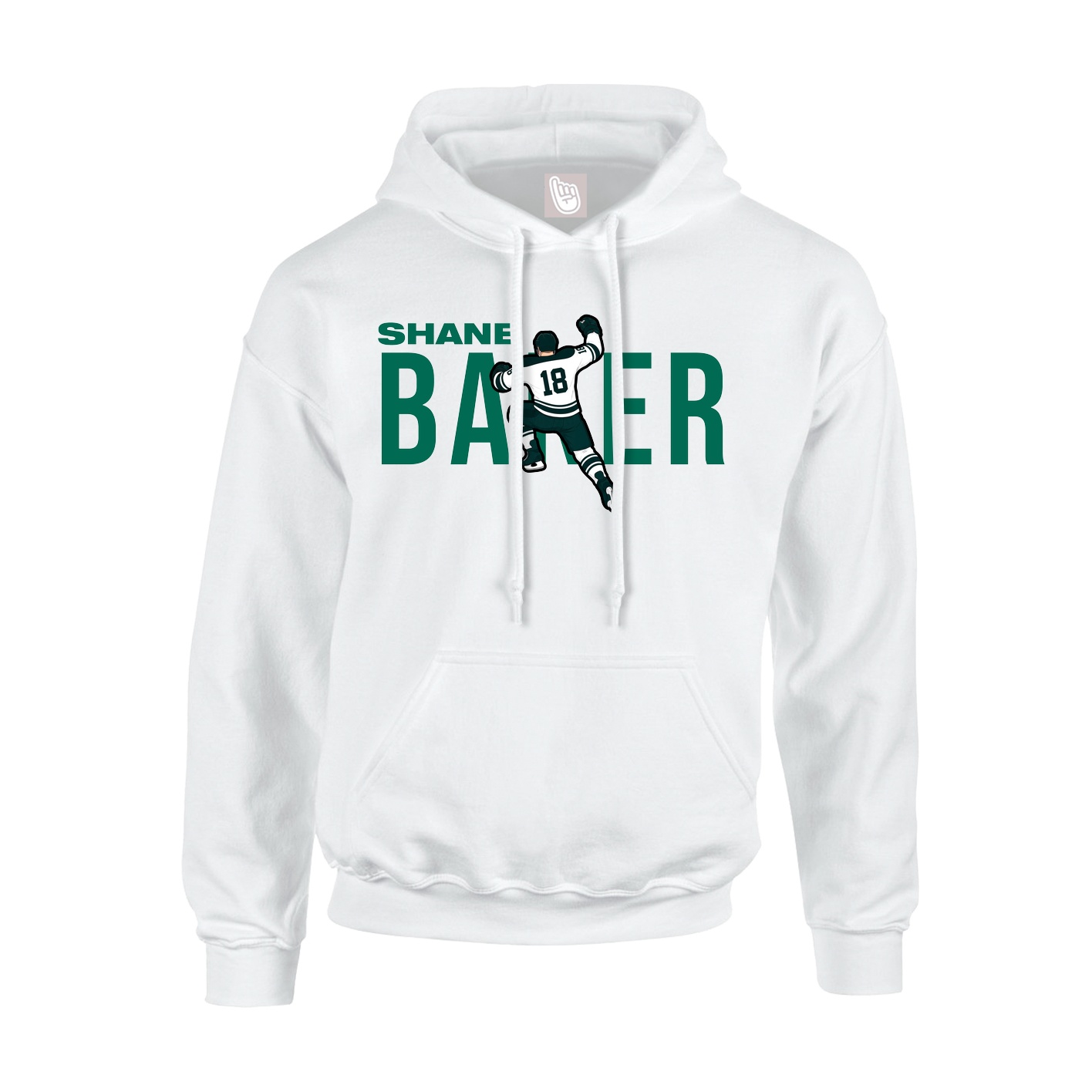 Youth Hoodie — Player Name in White