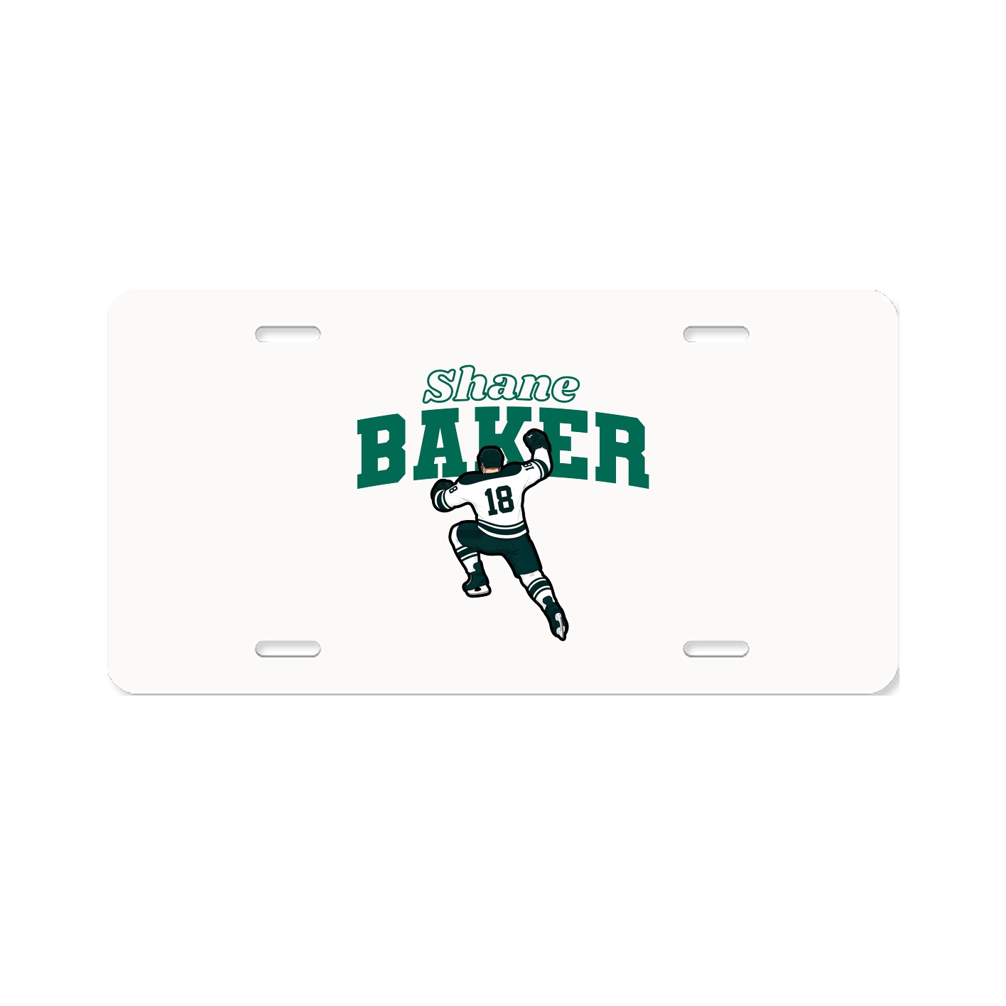License Plate — Name Arch in Classic