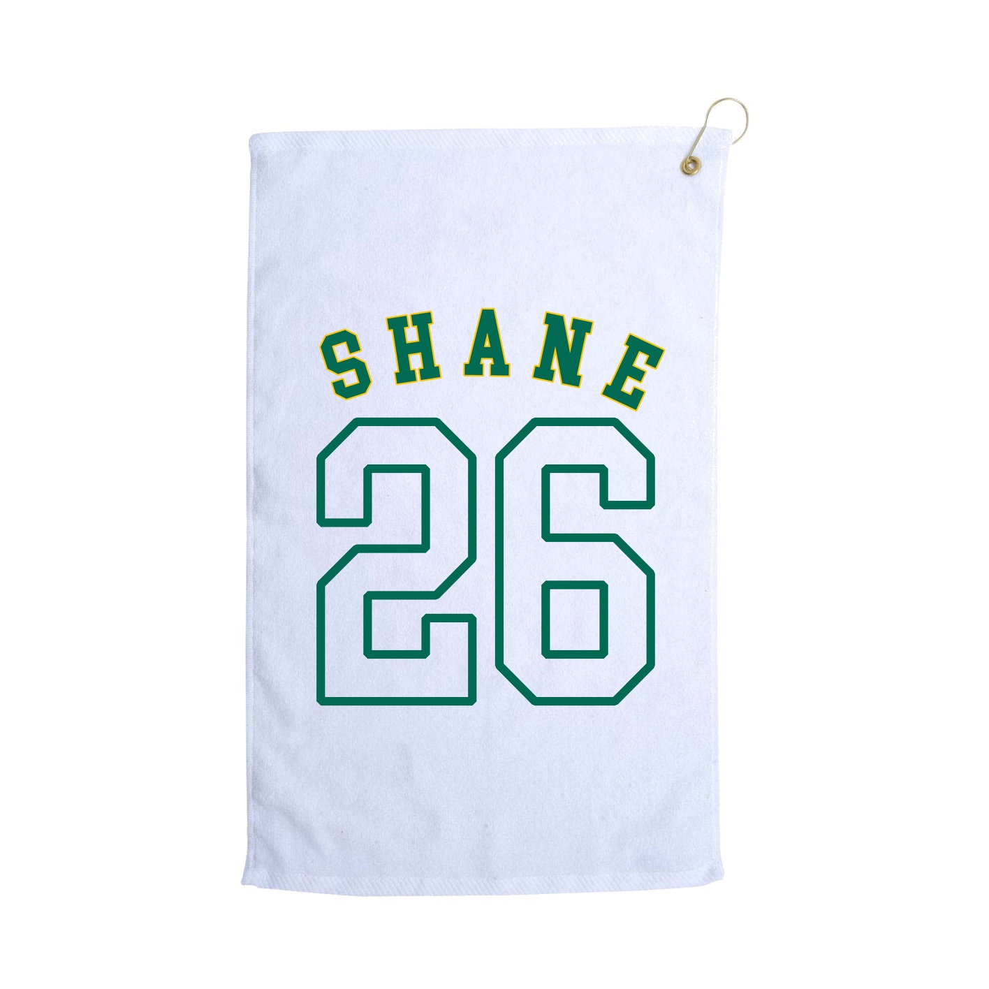 Golf Towel — Shirsey Arch in White