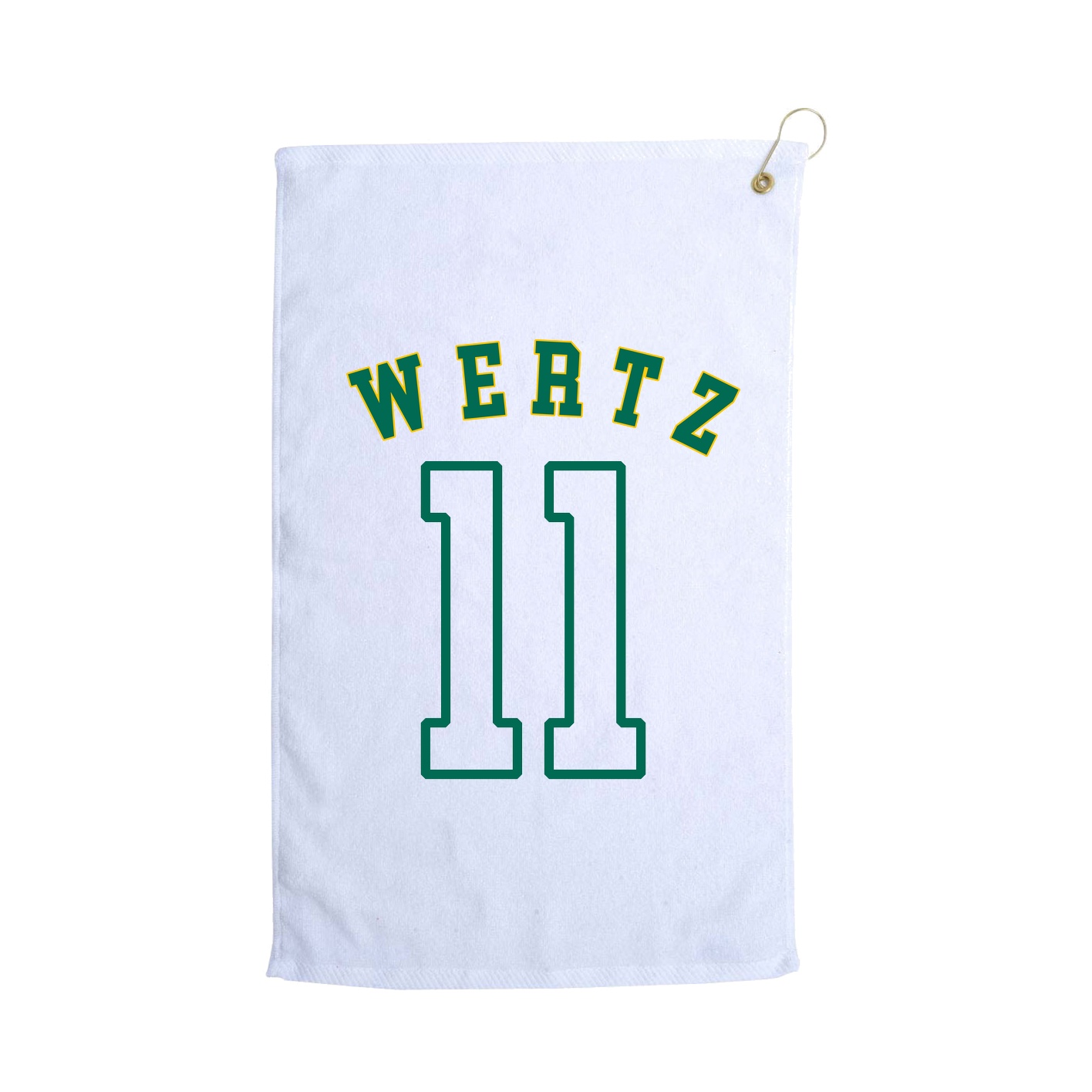 Golf Towel — Shirsey Arch in White