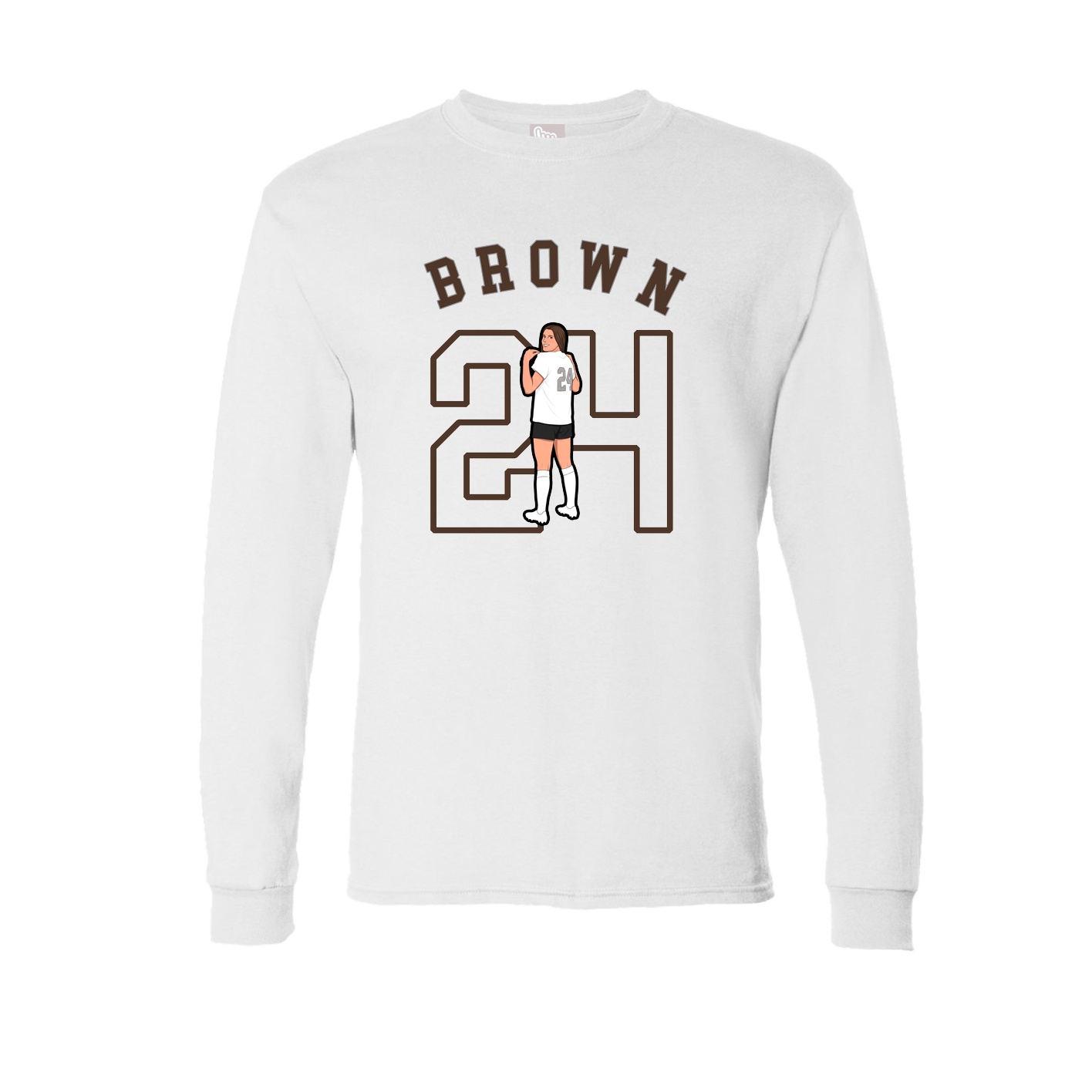 Long Sleeve Tee — Shirsey Arch in White
