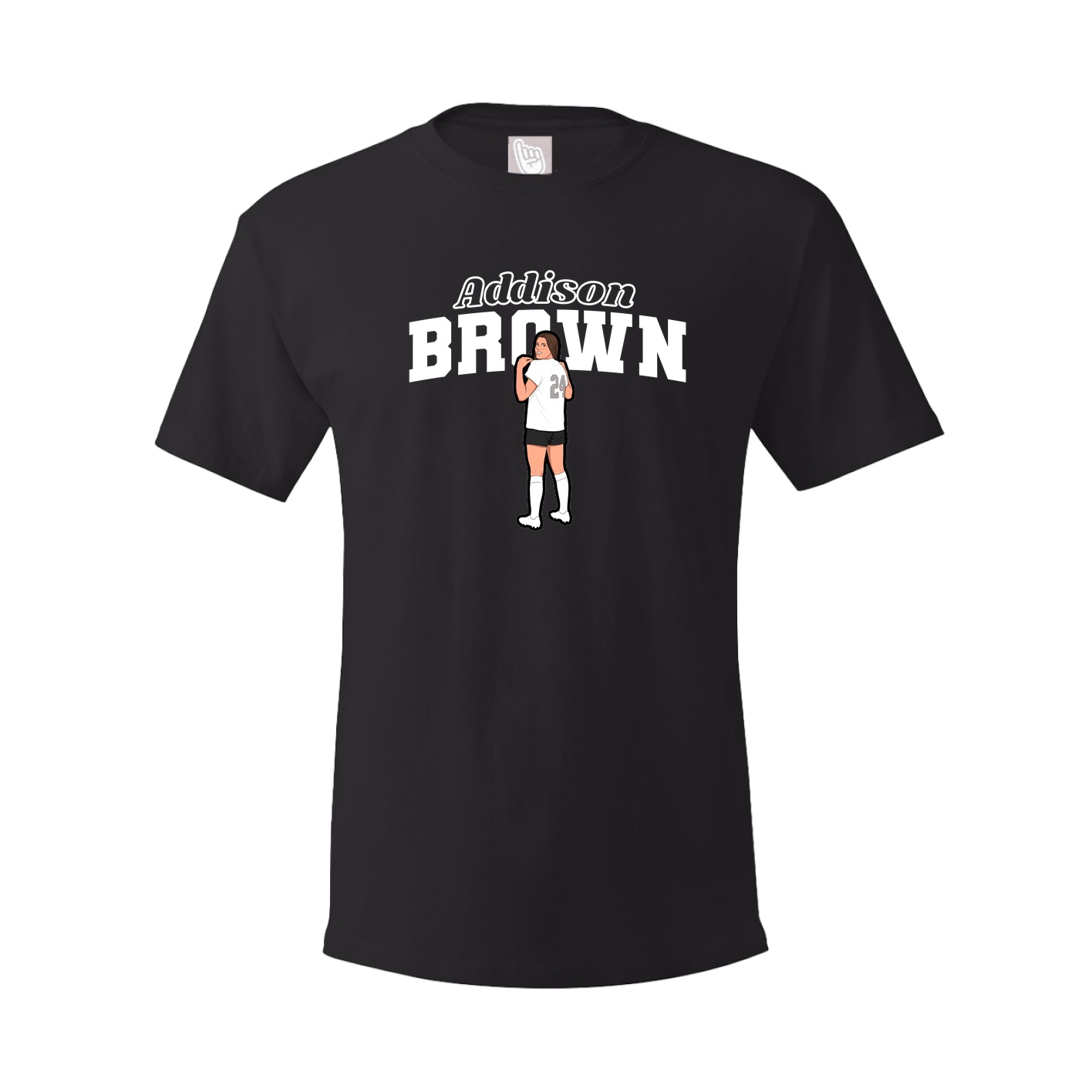 Youth Tee — Name Arch in Black