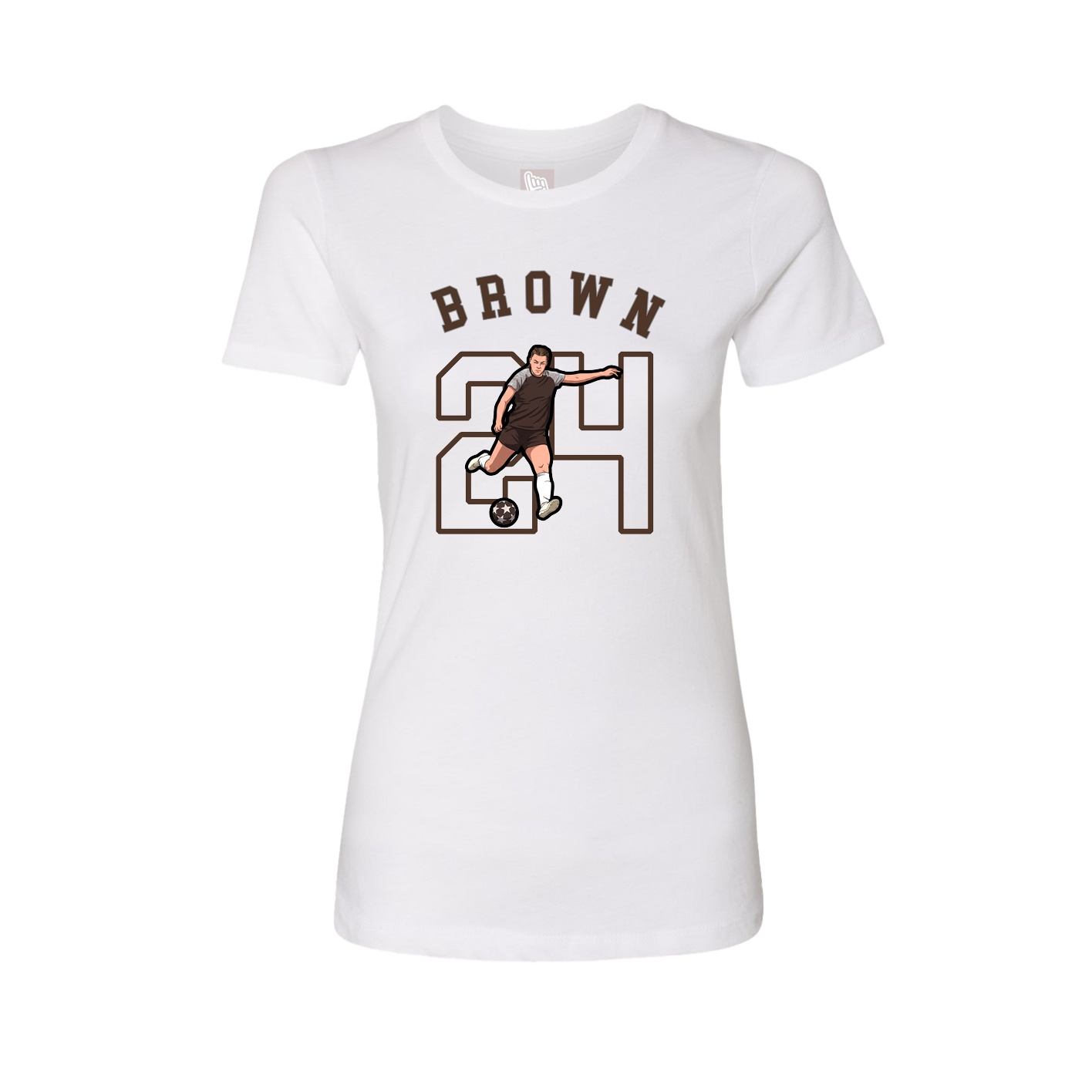 Fitted Women's Tee — Shirsey Arch in White