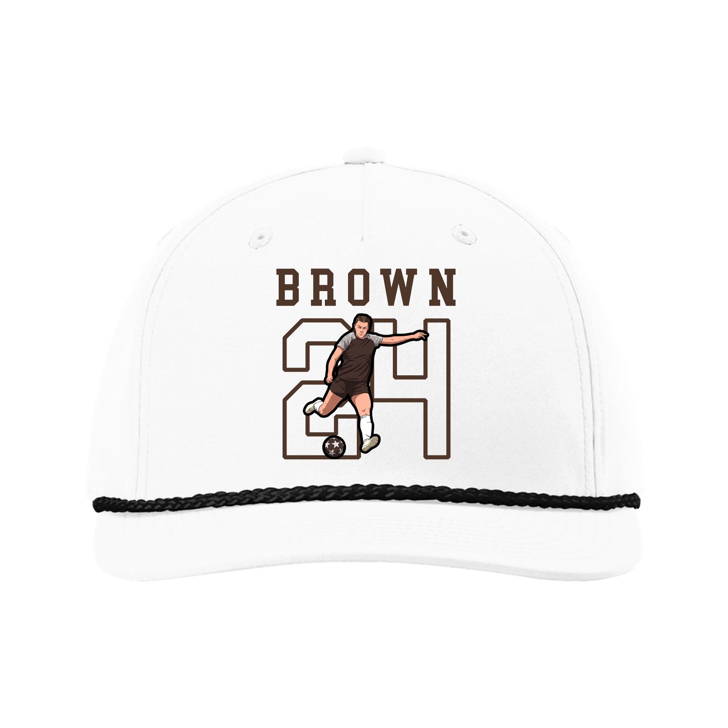 Five-Panel Classic Rope Cap — Shirsey in White