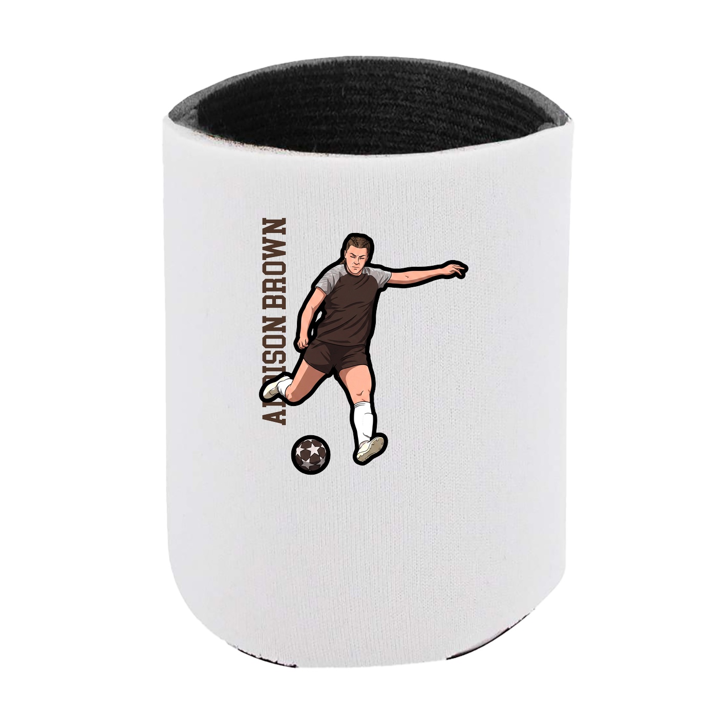 Can Holder — Name Vertical in White