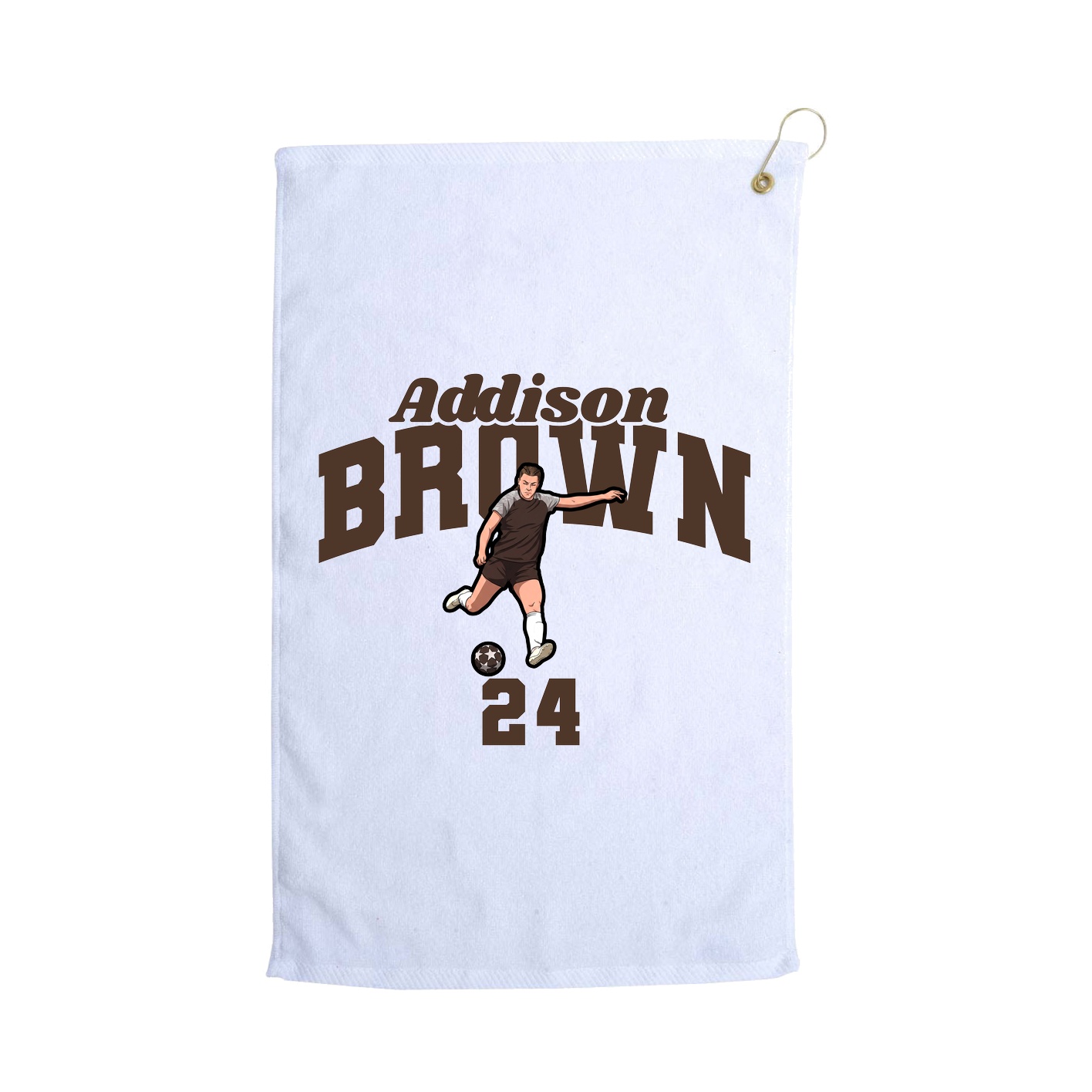Golf Towel — Signature Arch in White