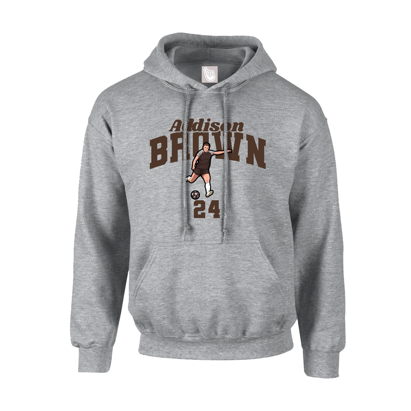 Hoodie — Signature Arch in Grey