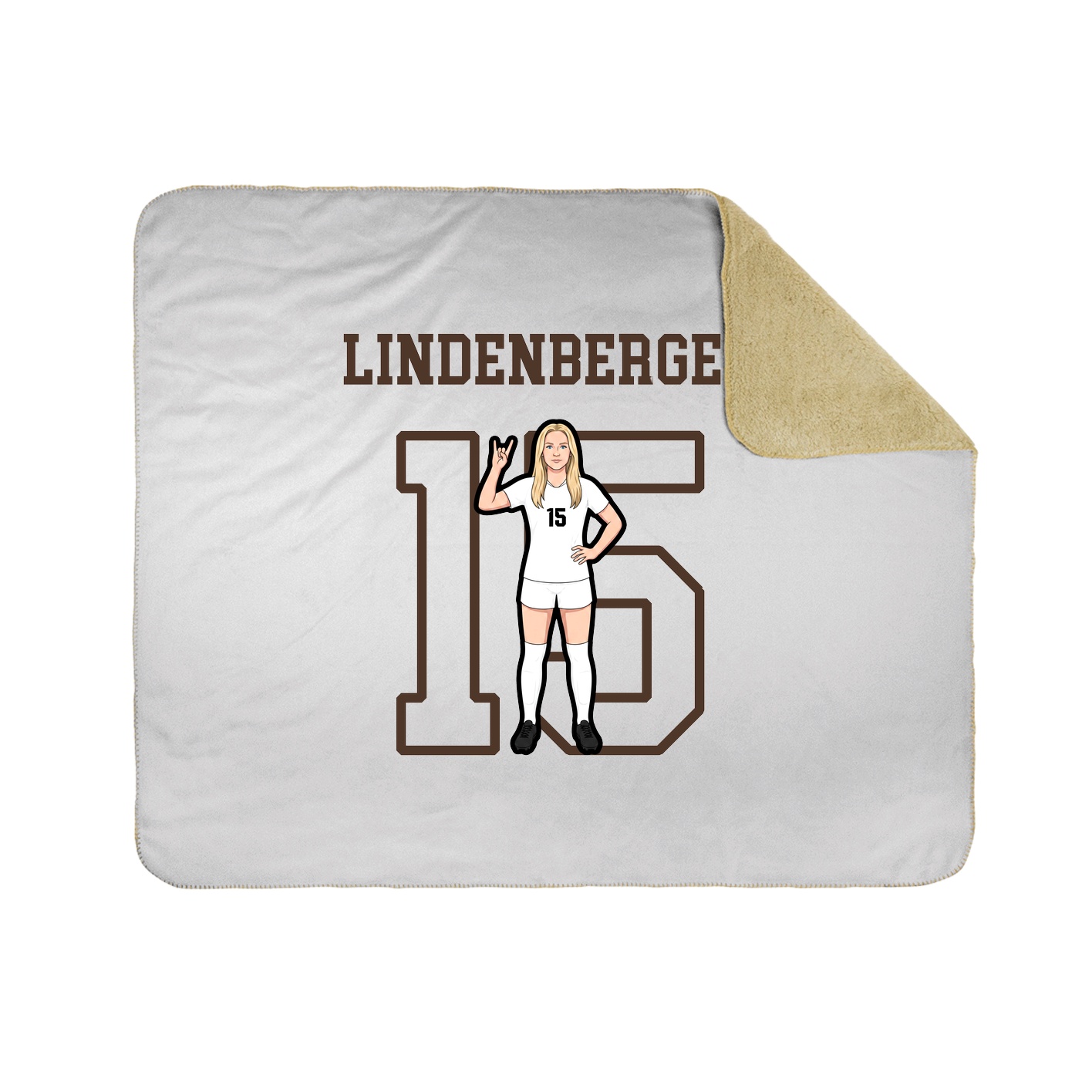 Throw Blanket — Shirsey in White