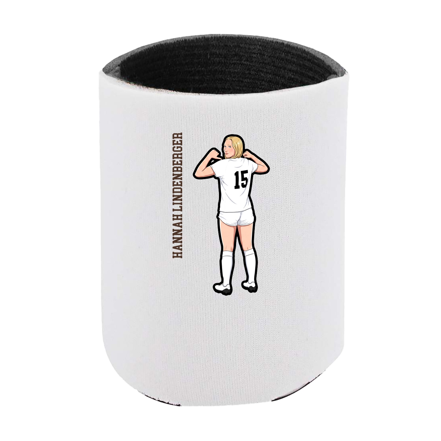Can Holder — Name Vertical in White