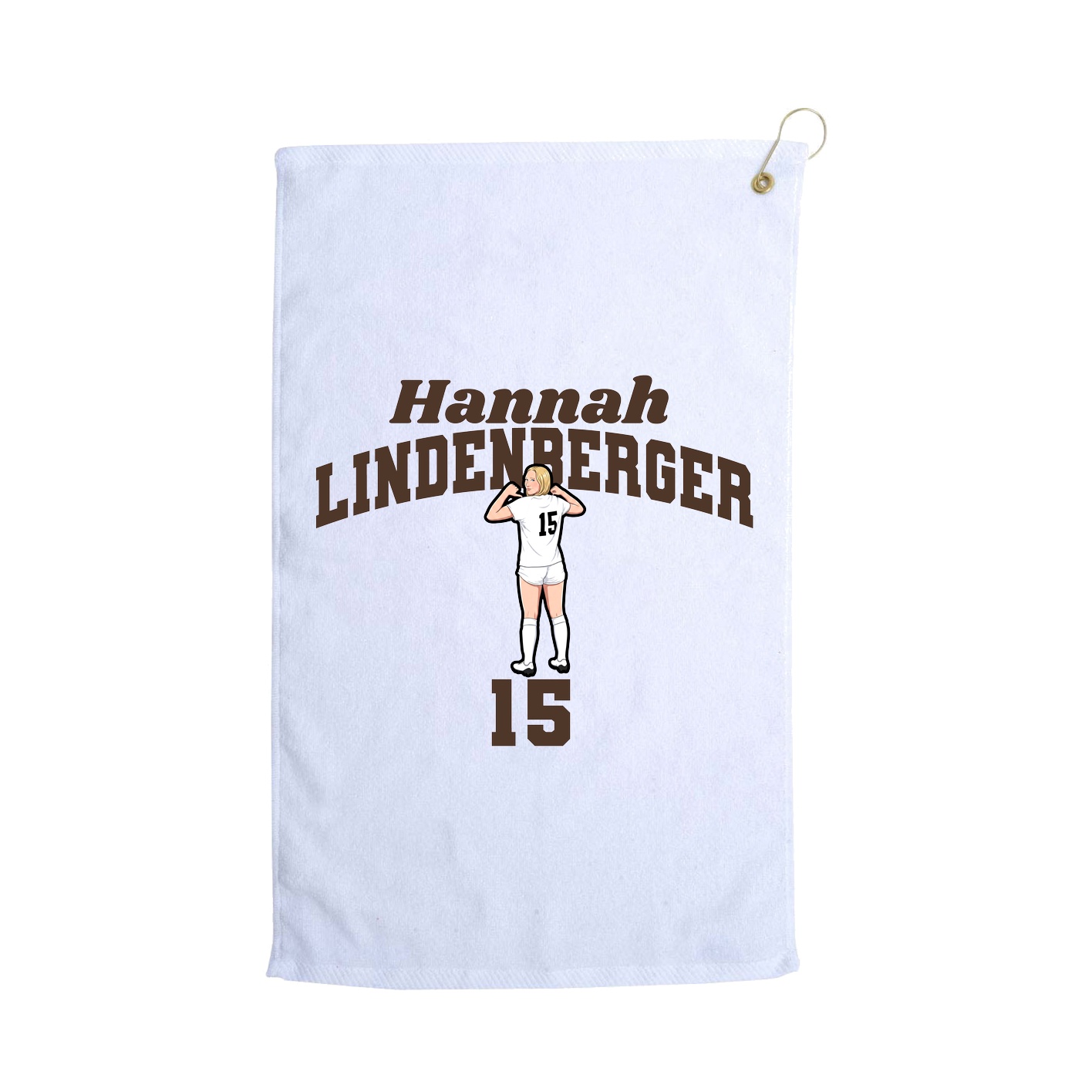 Golf Towel — Signature Arch in White