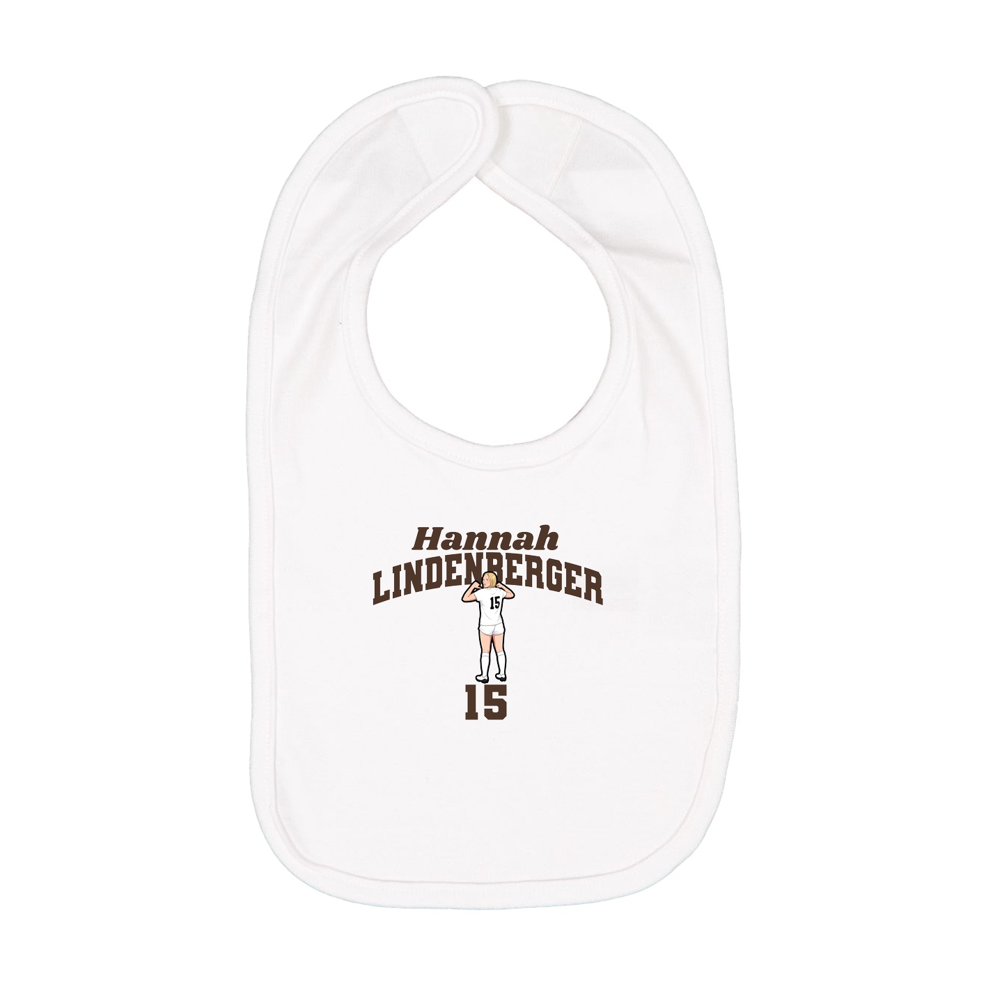 Infant Bib — Signature Arch in White