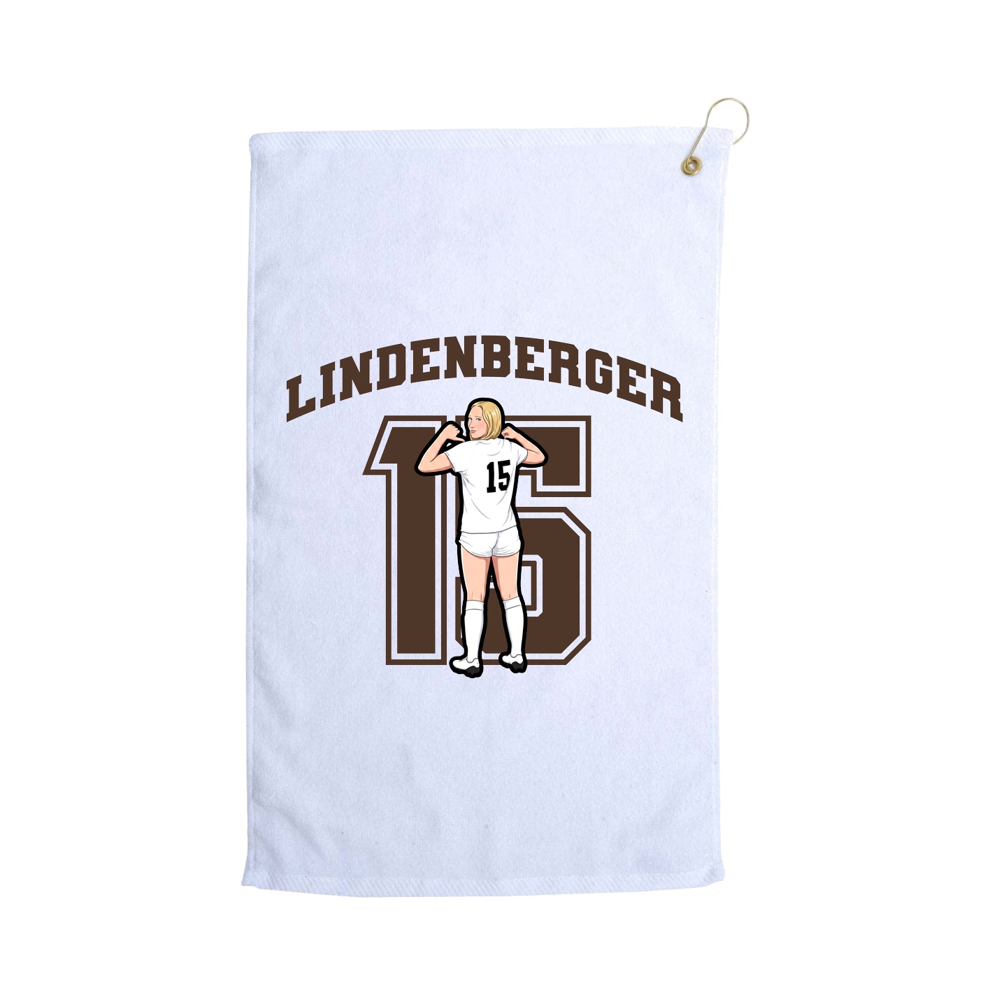 Golf Towel — Number in White