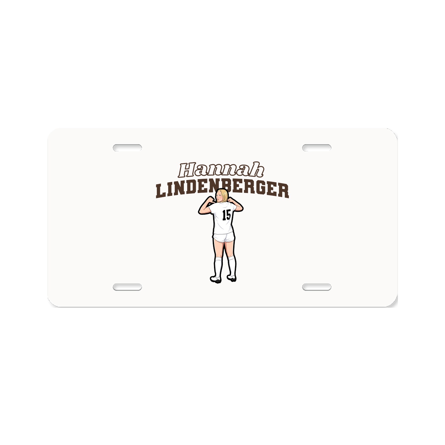 License Plate — Name Arch in Classic