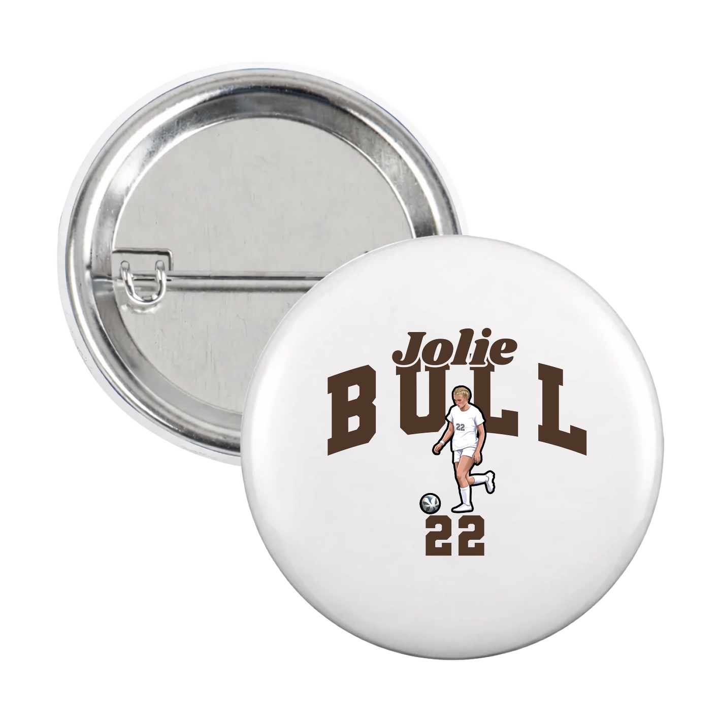 Game Day Button — Signature Arch in White