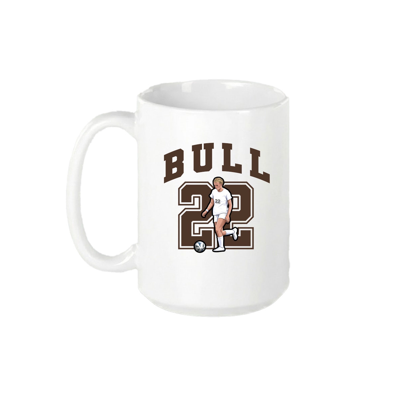 15oz Coffee Mug — Number in White